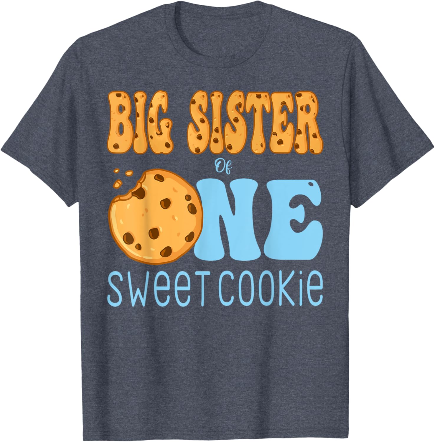 Big Sister Cookies and Milk Birthday Party T-Shirt for Kids - 16