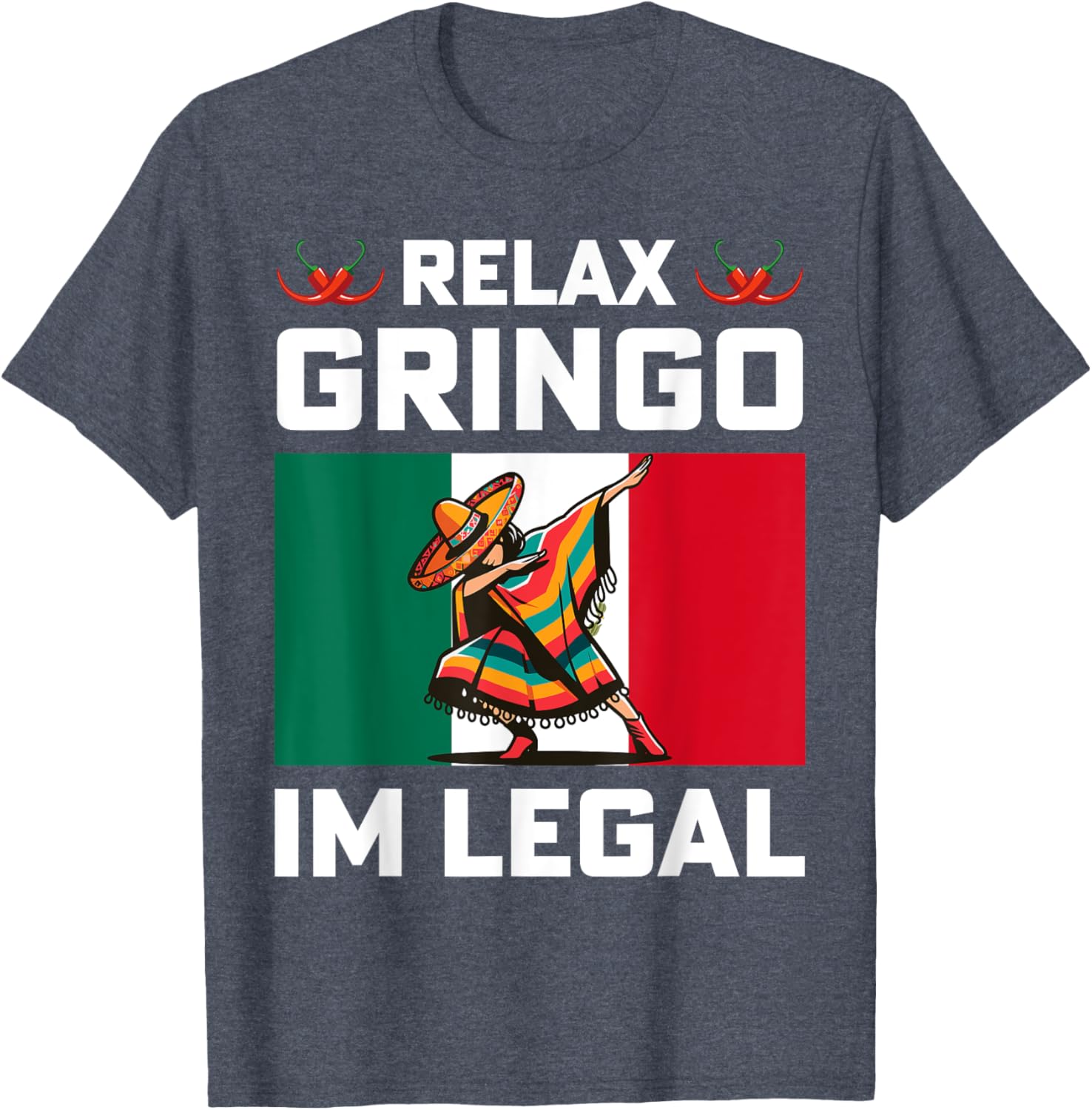 Cinco de Mayo Relax Gringo I'm Legal Dabbing Boy T-Shirt for Fun Celebrations - 4