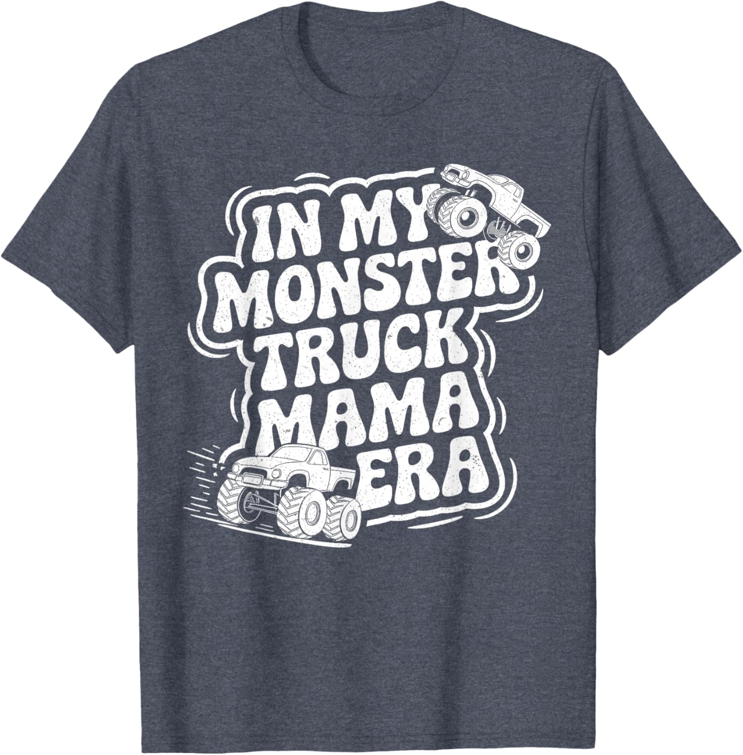 Groovy Monster Truck Mama Era T-Shirt for Fun Loving Moms on Mother's Day - 3