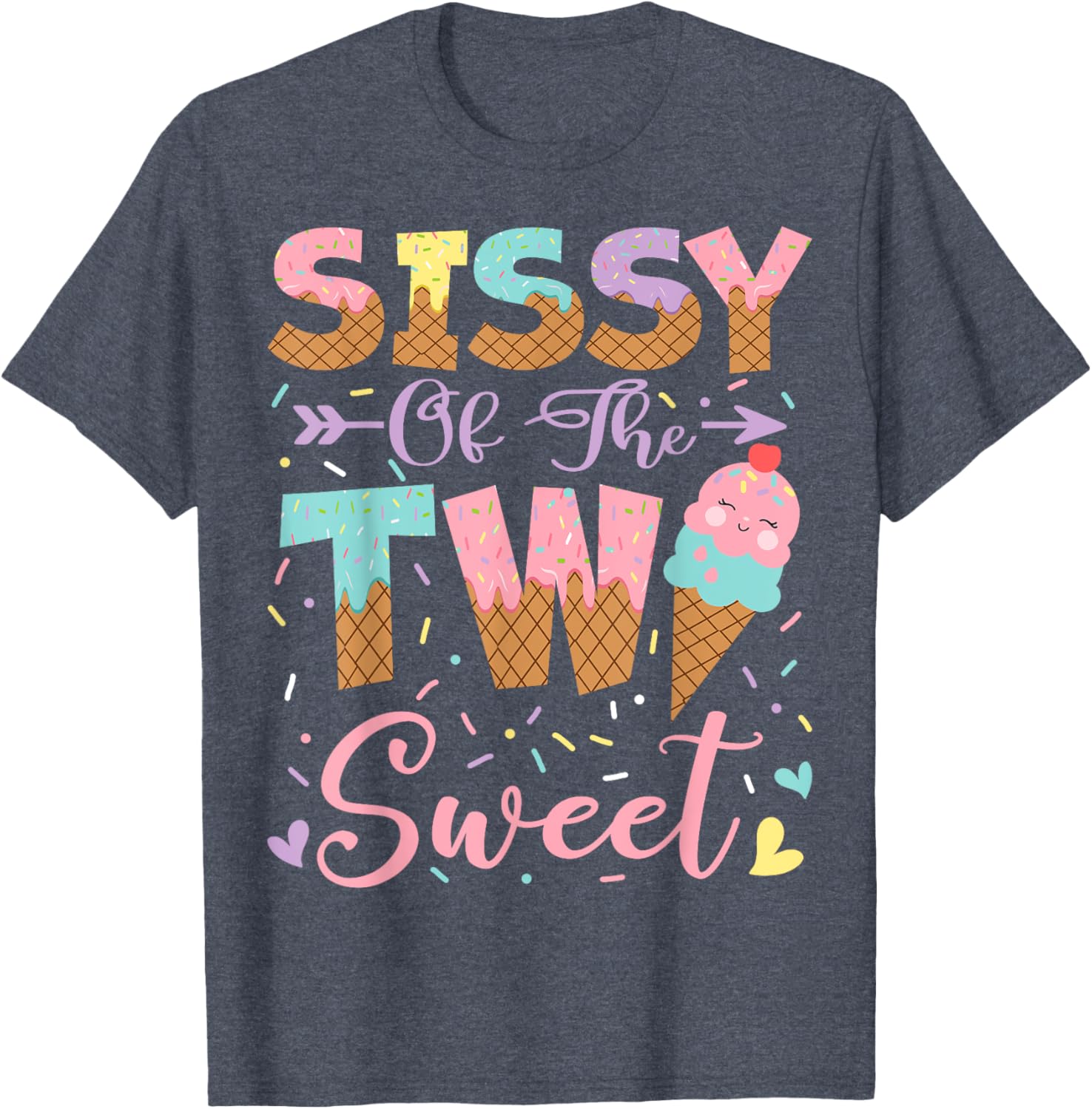 Sweet 2nd Birthday Summer Ice Cream T-Shirt for Girls – Fun & Cute Design - 10