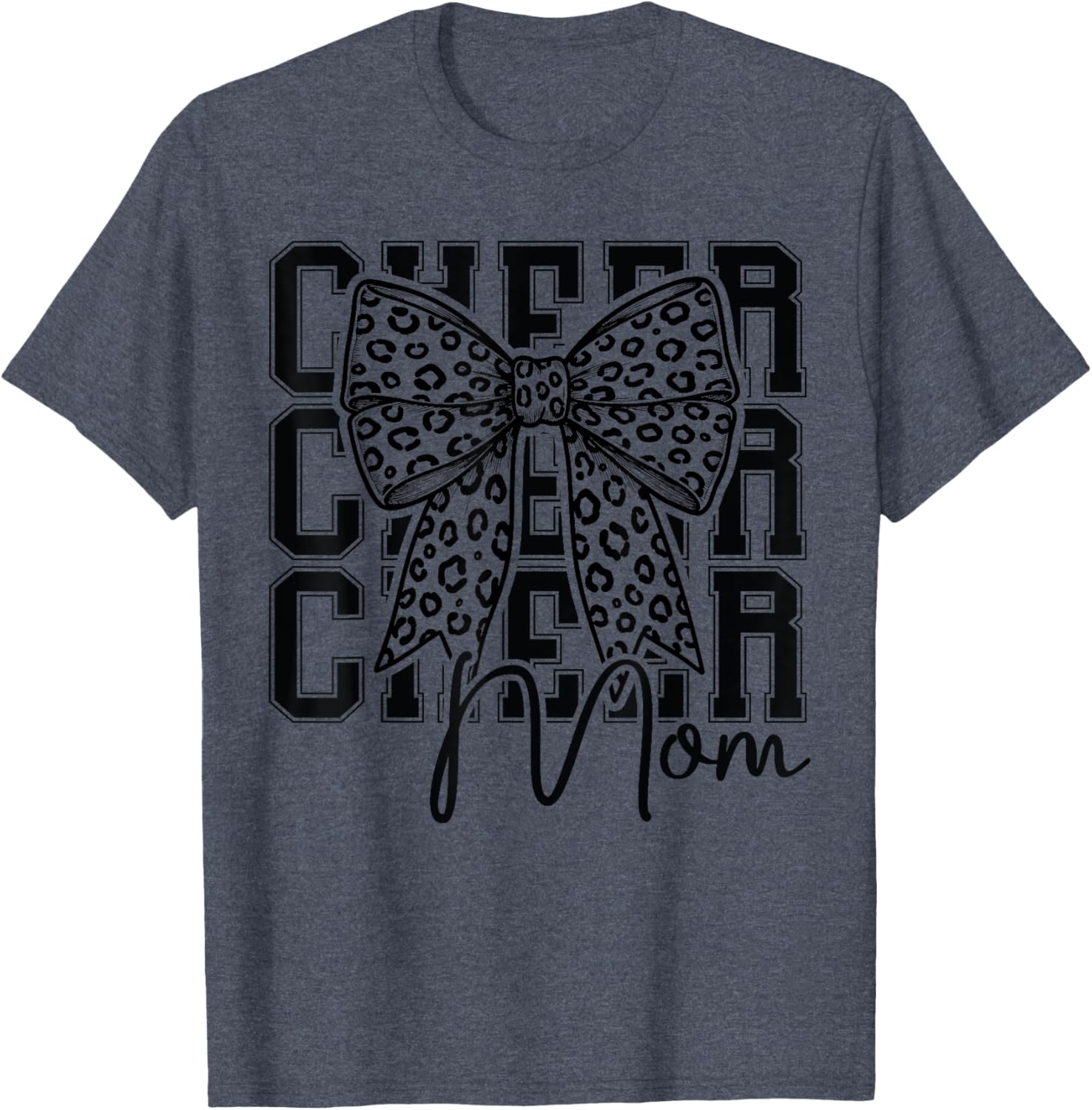 Cheer Mom Cheerleader T-Shirt for Biggest Fan Mother's Day Gift - 8