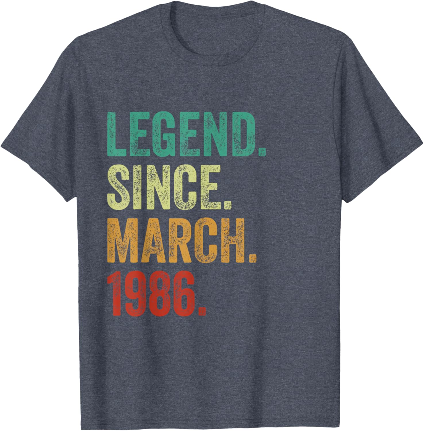 39 Years Old Legend Since March 1986 Birthday T-Shirt for Him or Her - 12