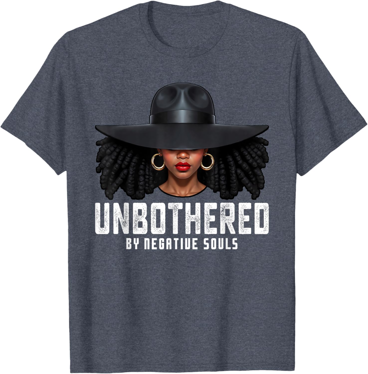Unbothered Sassy Black Queen T-Shirt for African American Women and Girls - 17