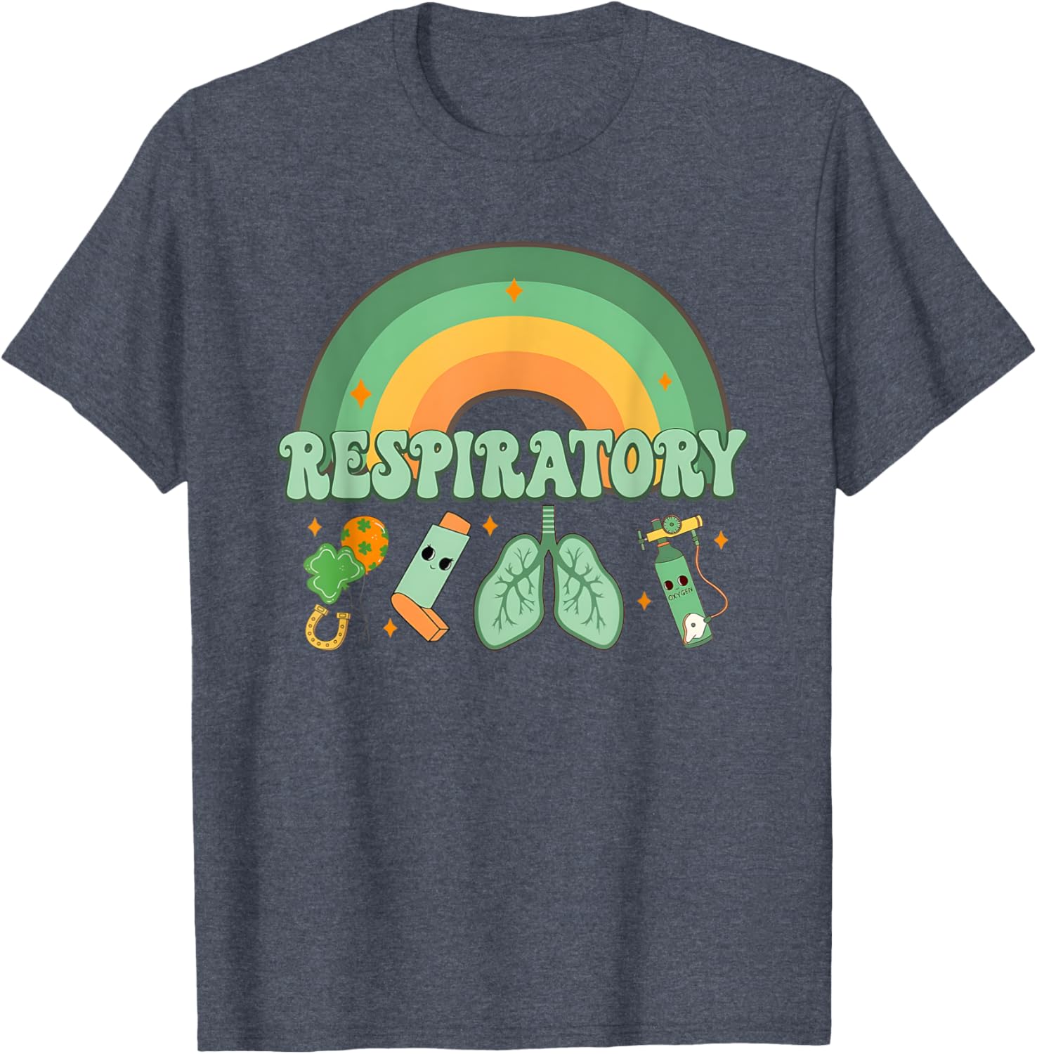 St Patrick's Day Respiratory Therapist Lung T-Shirt for Pulmonologists - 3