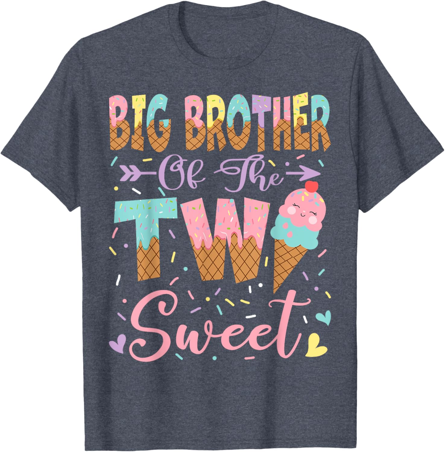 Big Brother Ice Cream T-Shirt for 2nd Birthday Summer Fun - 9