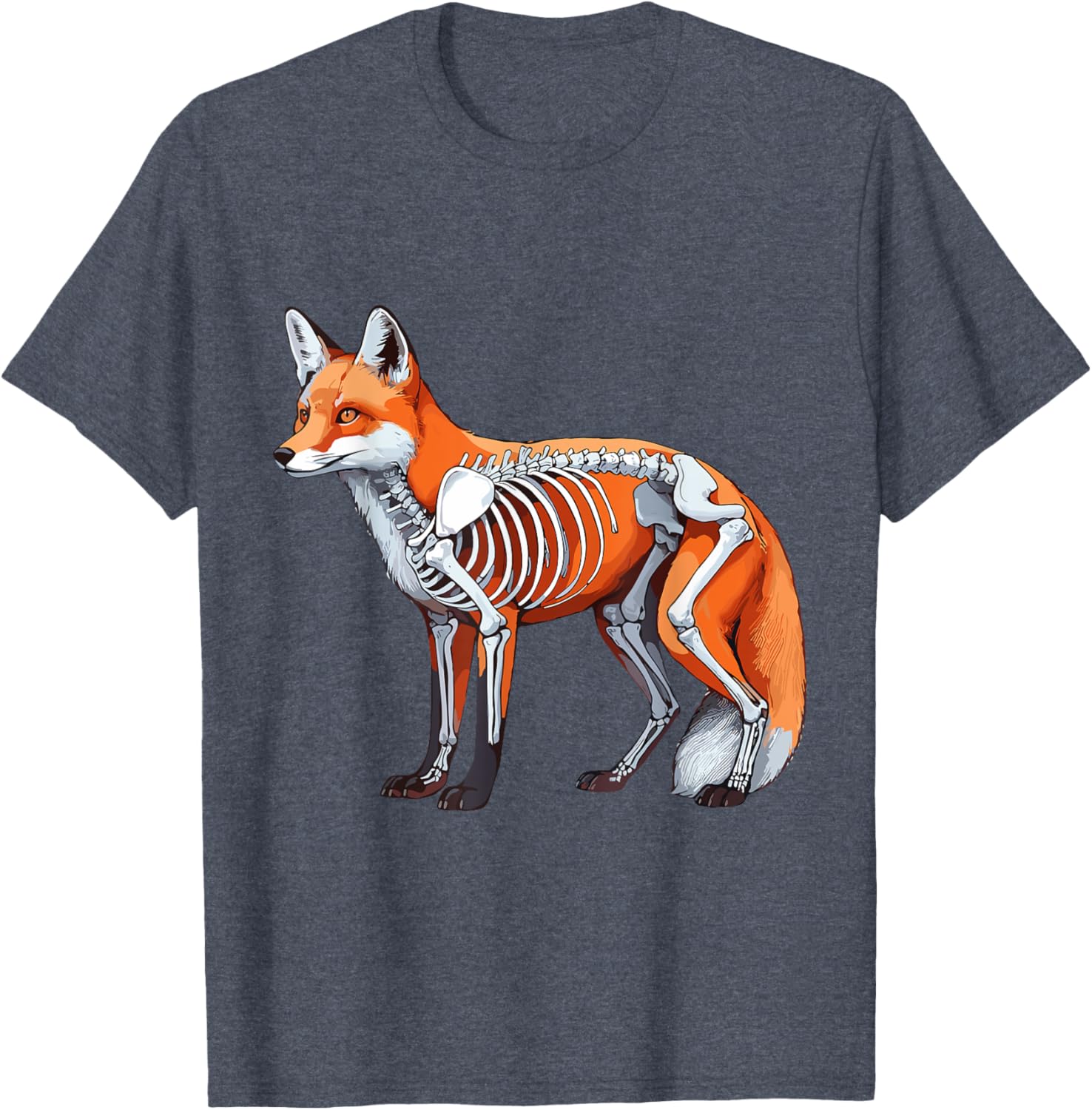 X-ray Fox Body Anatomy Radiography Skeleton T-Shirt for Anatomy Lovers - 15
