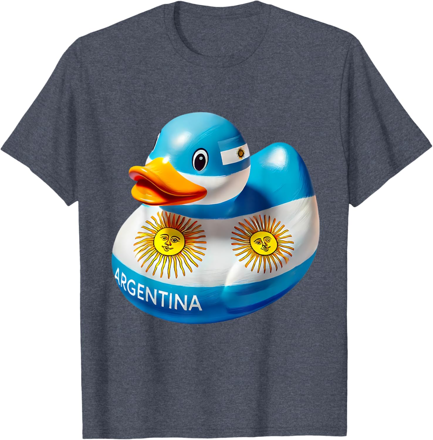 Argentina Rubber Duck Flag T-Shirt Cute Ducky Design for Fans - 5