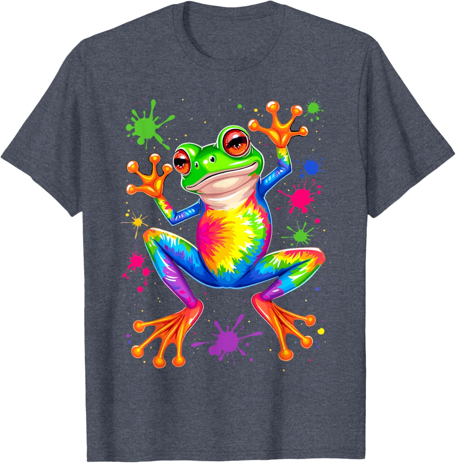 Cool Frog Tie Dye T-Shirt for Unique Style and Comfort - Fun Apparel - 6