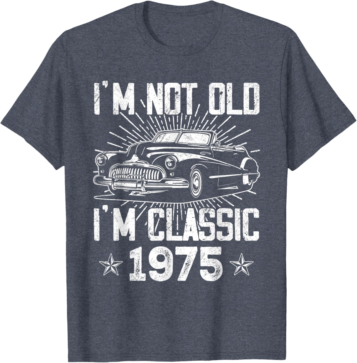 Vintage 1975 Classic Car T-Shirt for 50th Birthday Gifts for Men - 16