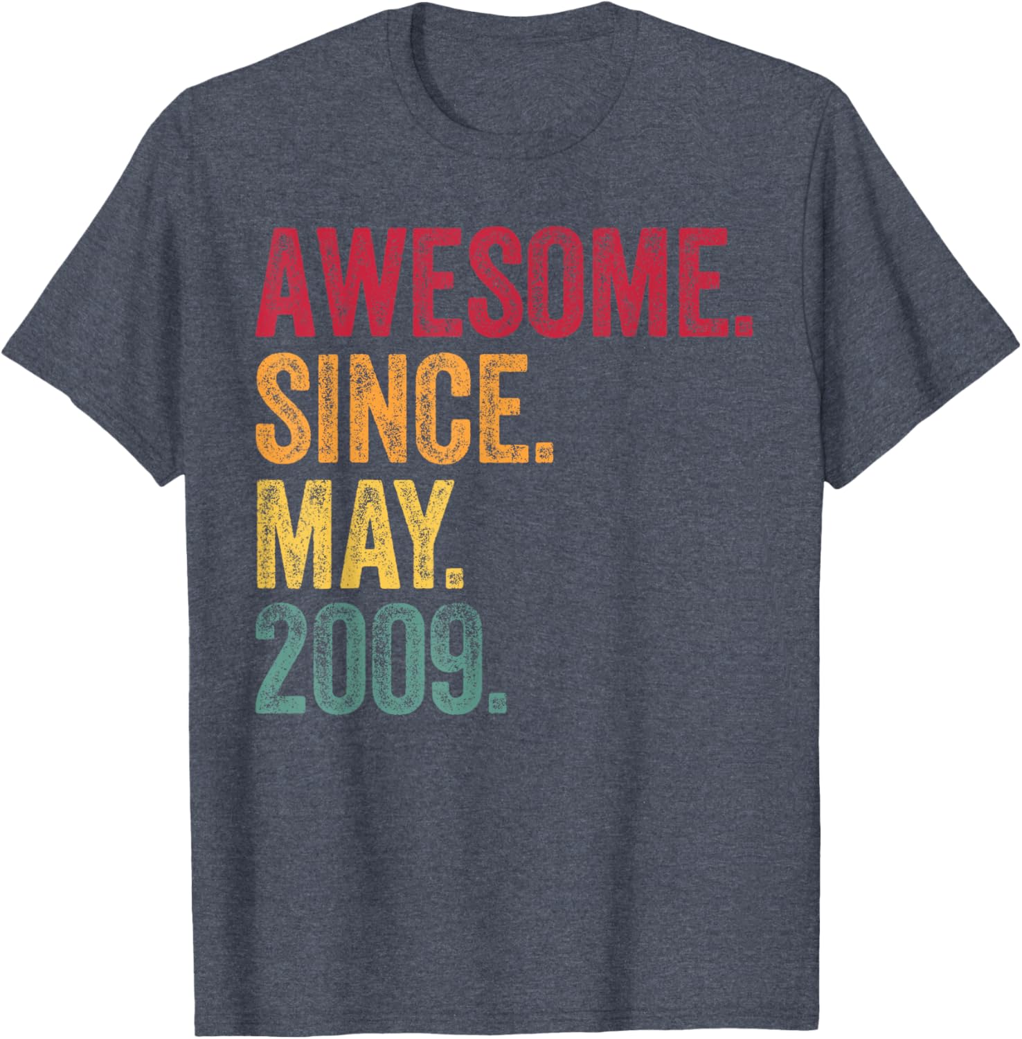 Vintage 16th Birthday T-Shirt Awesome Since May 2009 Gift Idea - 16