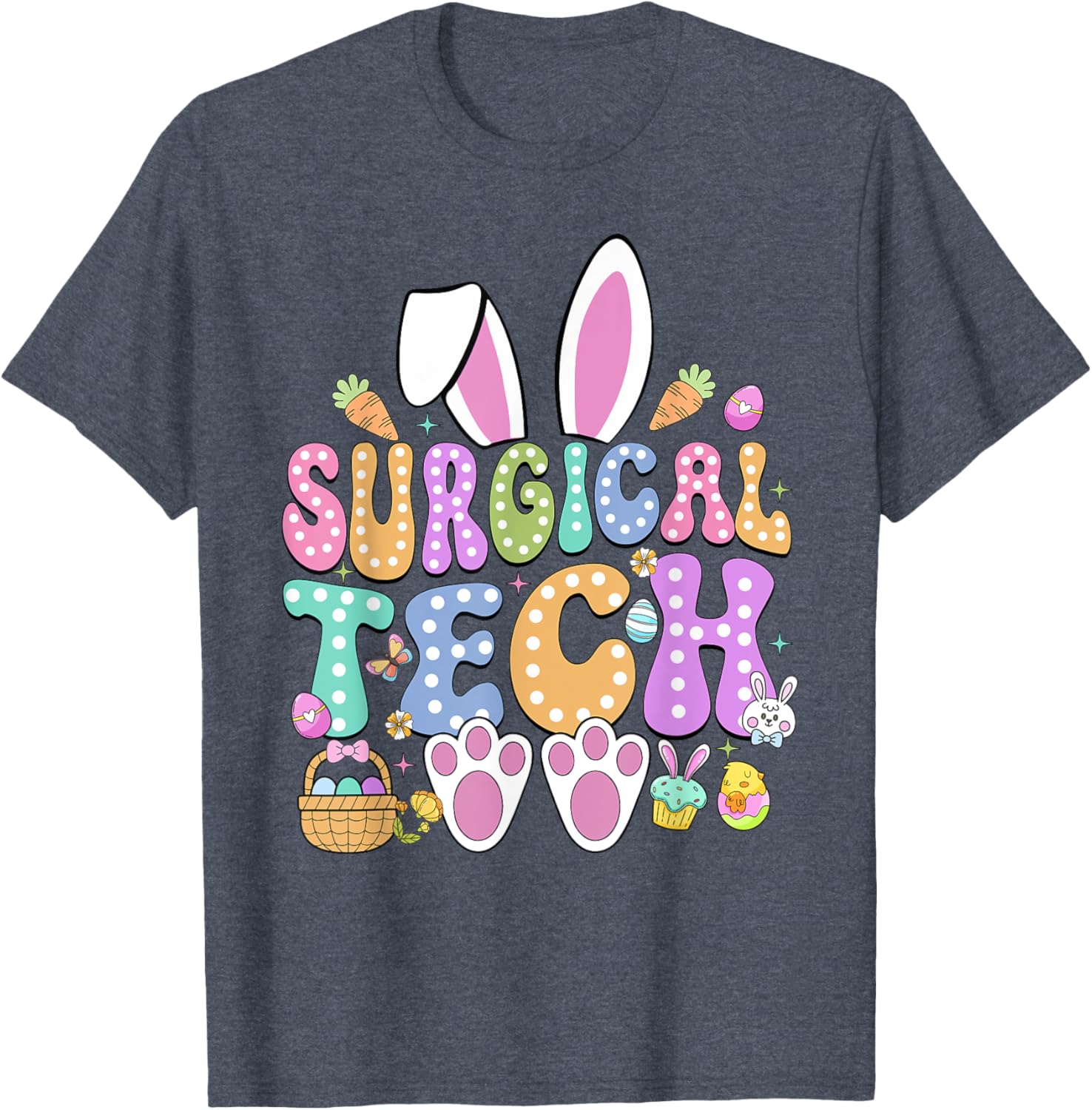 Surgical Tech Easter Bunny T-Shirt for Surgical Technicians Fun Gift - 6