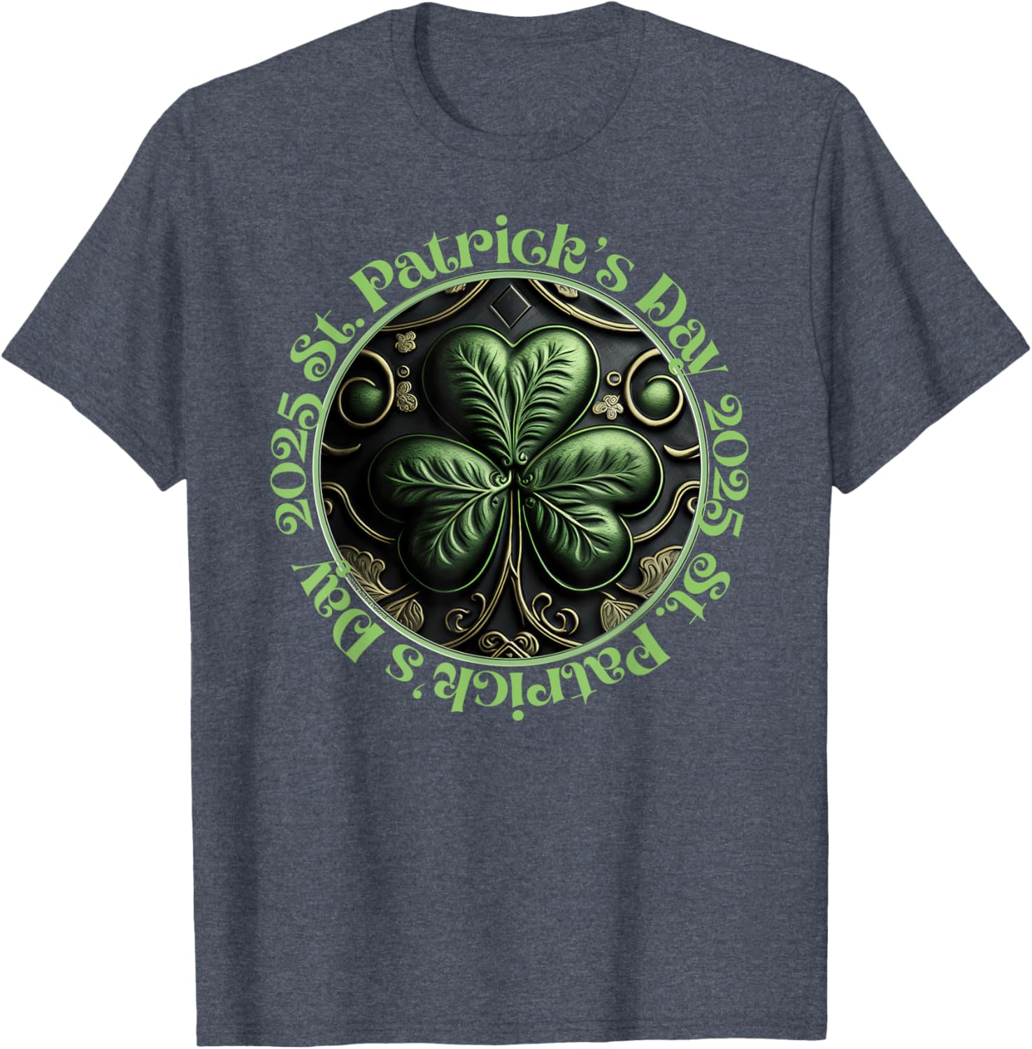 Cool Irish Shamrock St. Patrick's Day 2025 T-Shirt for Festive Fun - 2