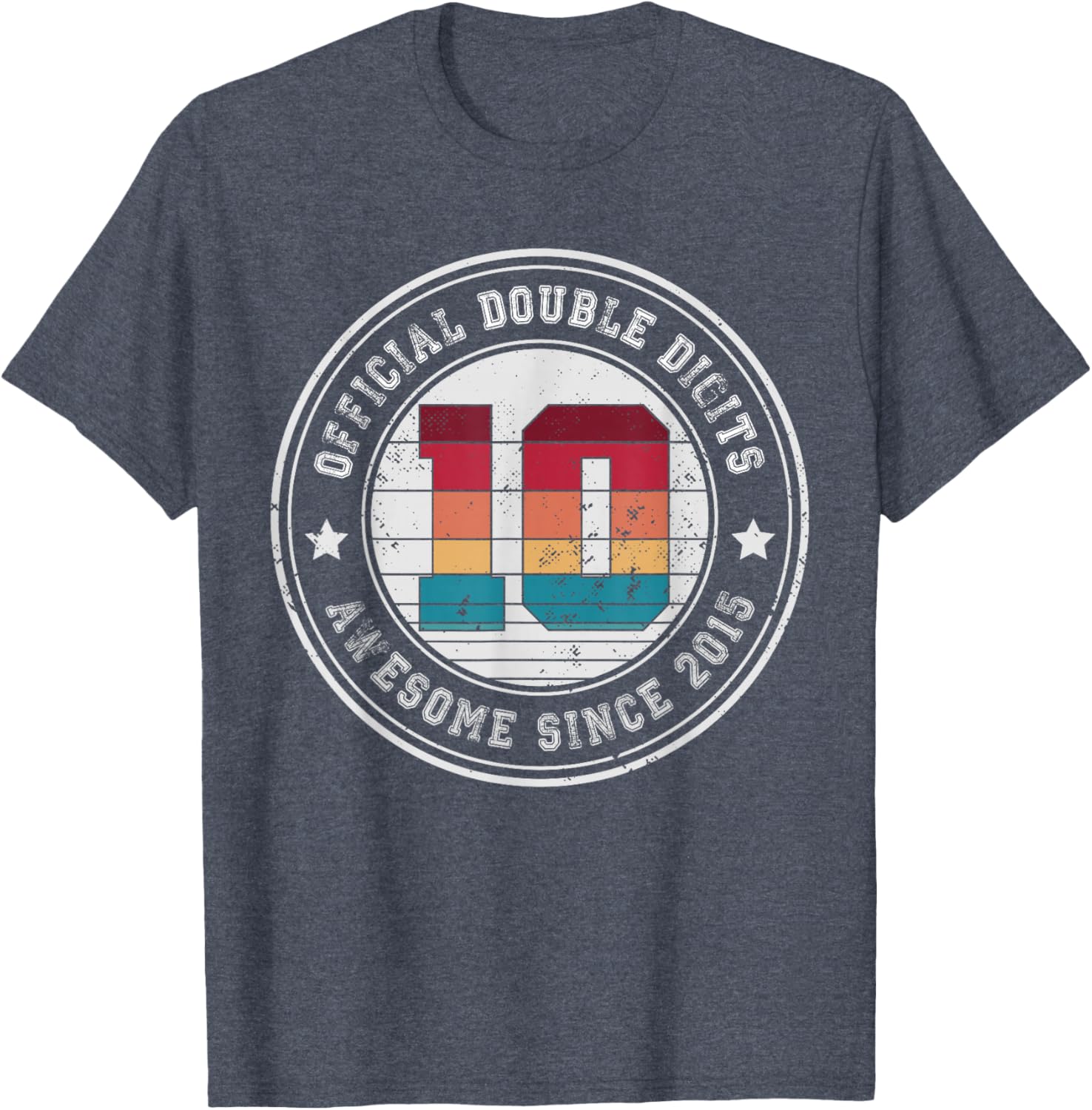 Celebrate 10th Birthday with Fun Ten Years Old Double Digits T-Shirt - 18