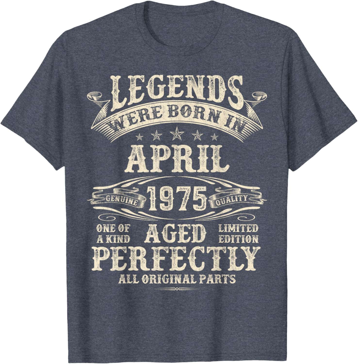 50th Birthday Gift for Men - Classic April 1975 T-Shirt for Him - 9