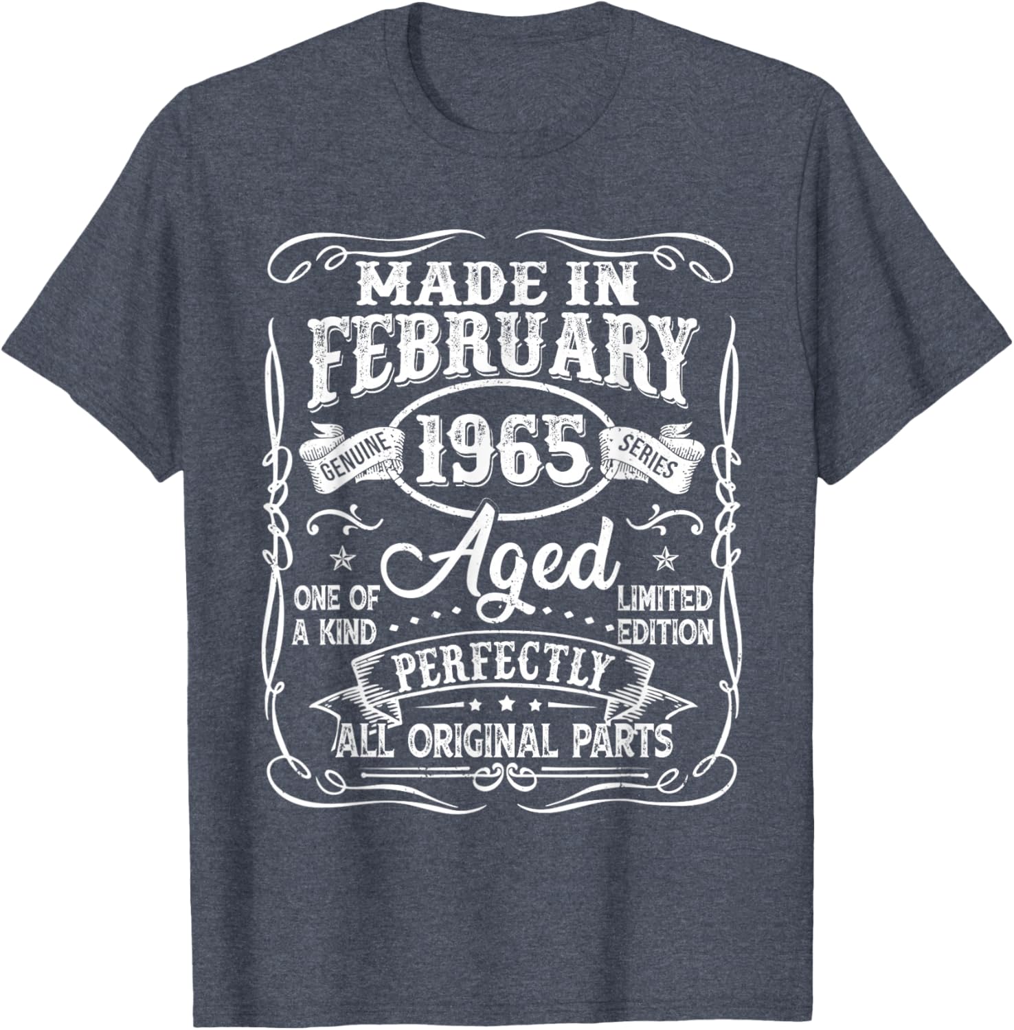 Vintage 60th Birthday T-Shirt for Men Born in February 1965 - 15