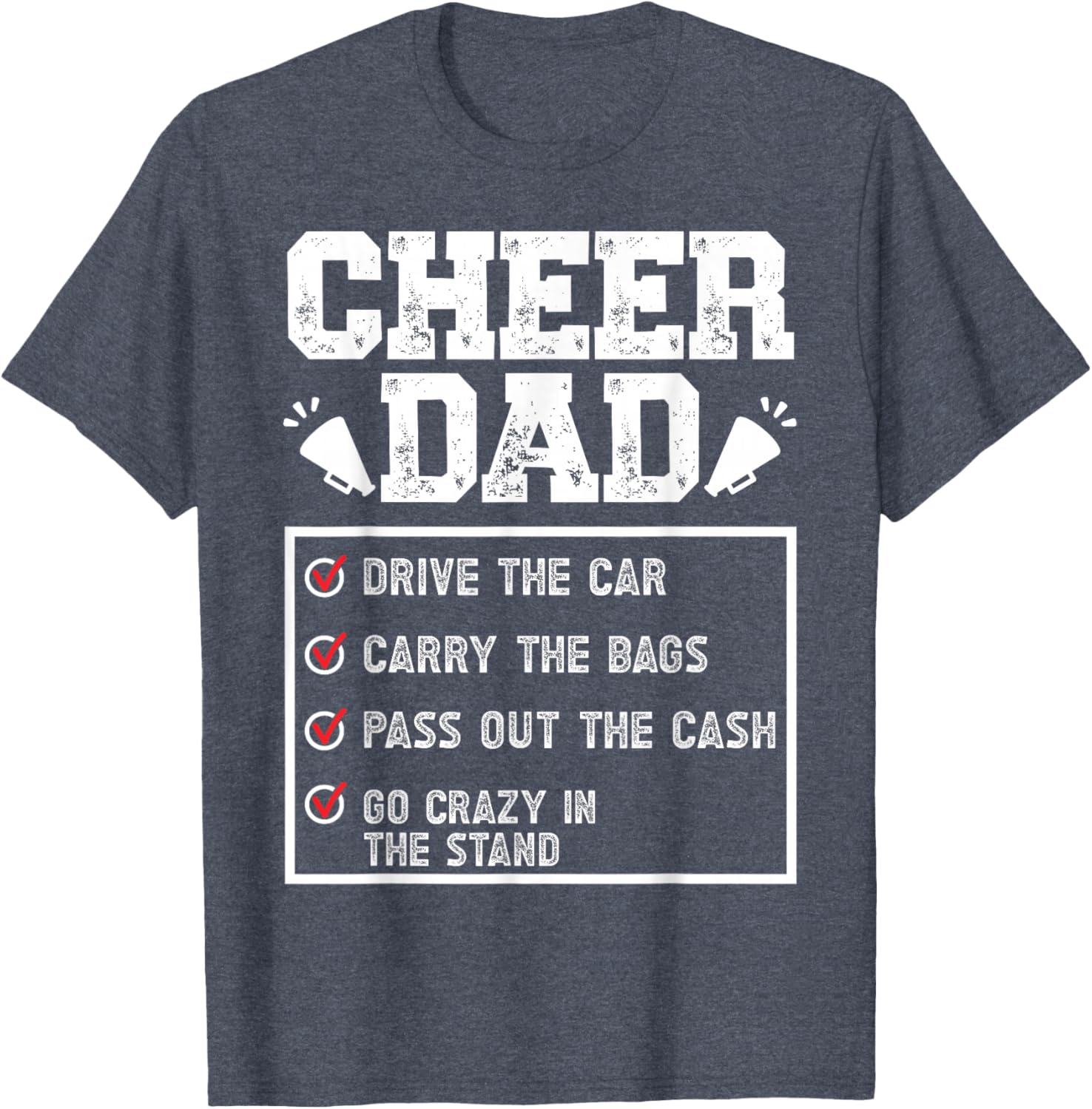 Cheer Dad T-Shirt Perfect Gift for Supportive Fathers in Style - 8