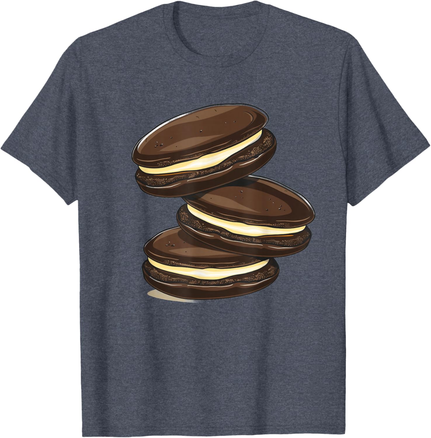 Bold Outline Whoopie Pies T-Shirt for Fun Food Lovers Clothing - 1