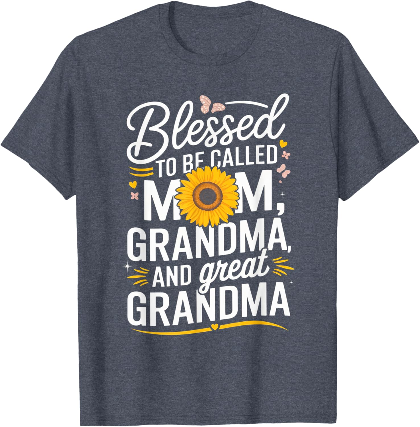 Blessed To Be Called Mom Grandma Great Grandma Mother's Day T-Shirt - 6