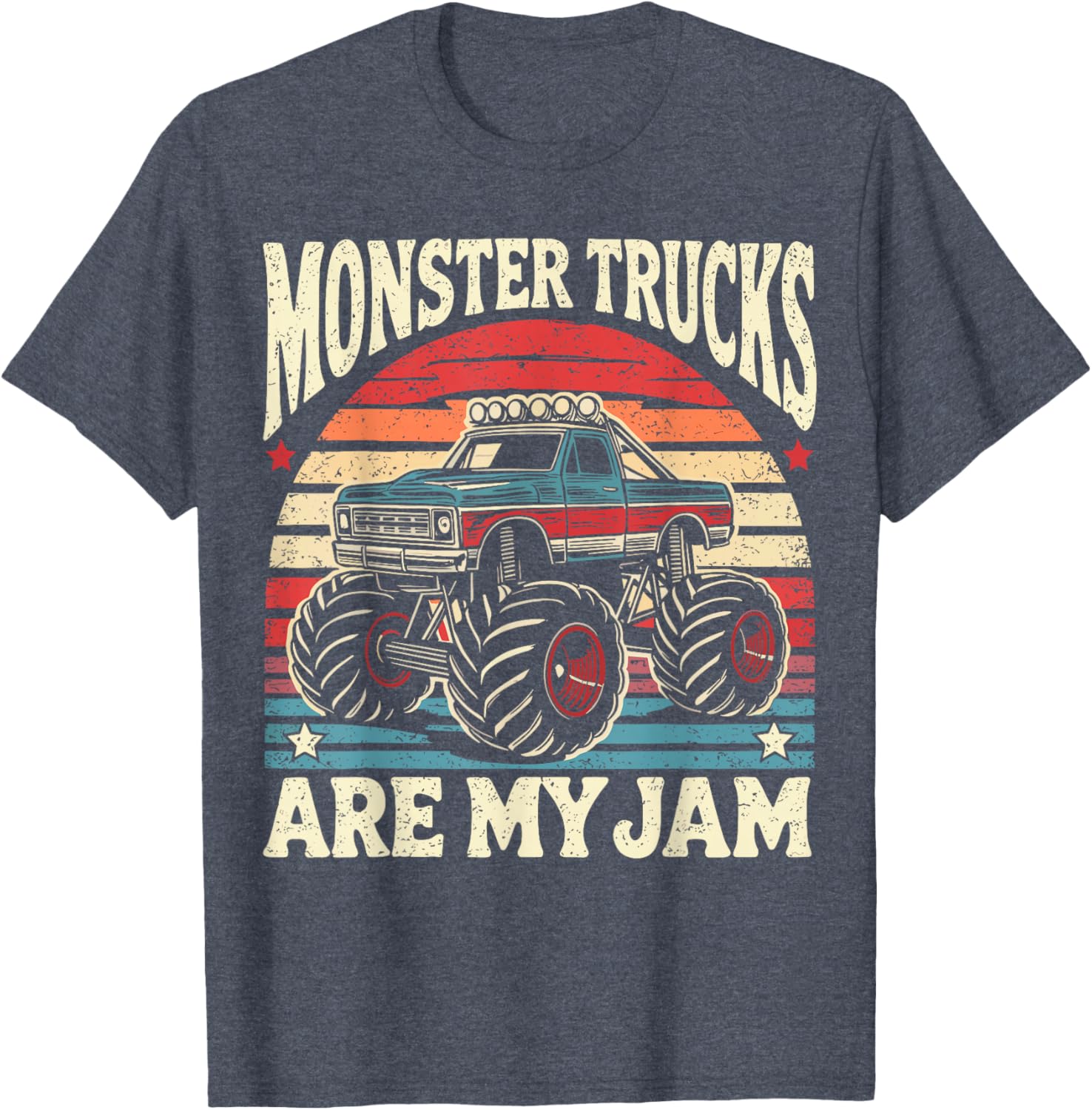 Vintage Monster Truck Enthusiast T-Shirt for Kids and Adults - 8