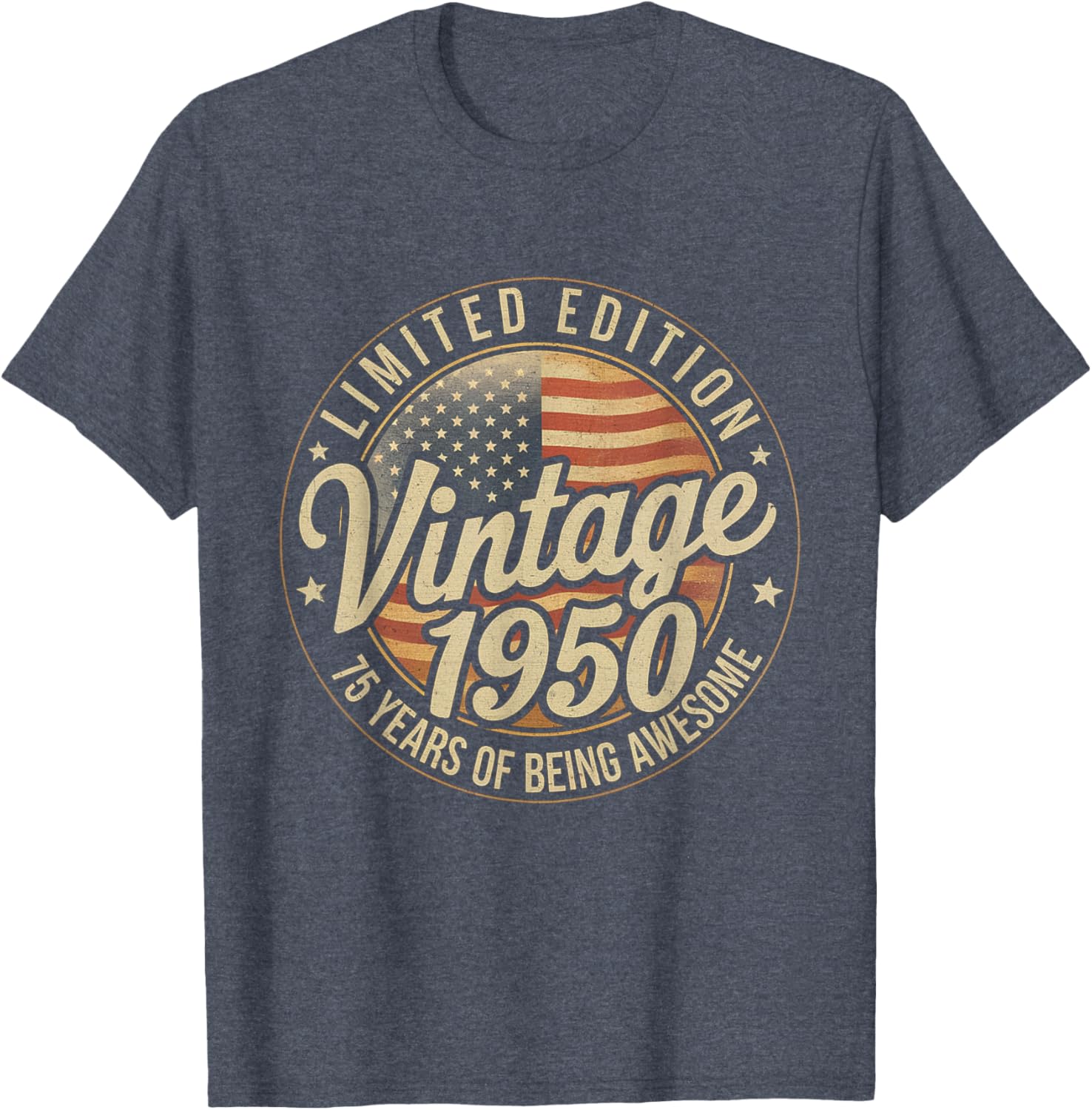 Vintage 1950 75th Birthday T-Shirt for Men and Women Stylish Gift - 4
