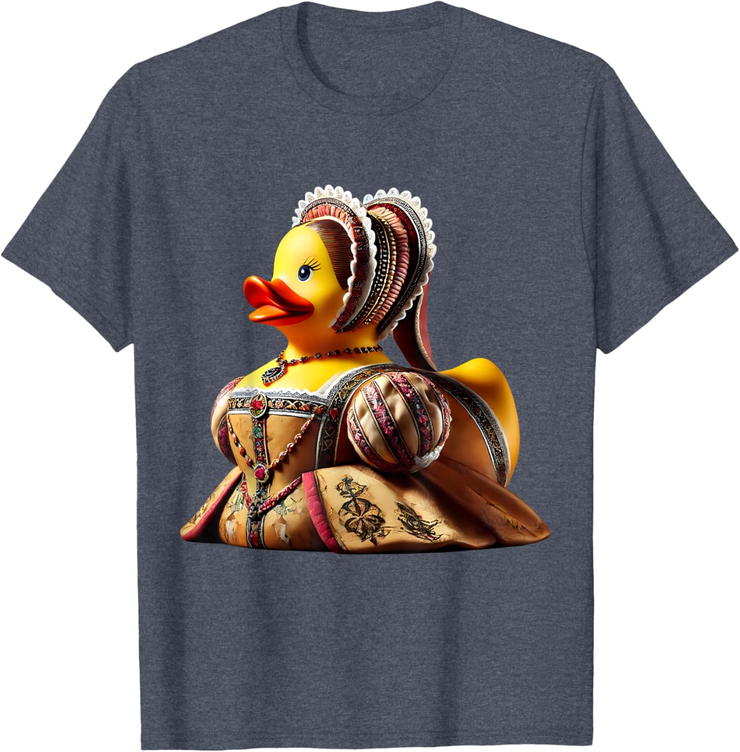 Rubber Duck Anne Boleyn T-Shirt Fun Historical Figure Apparel - 14