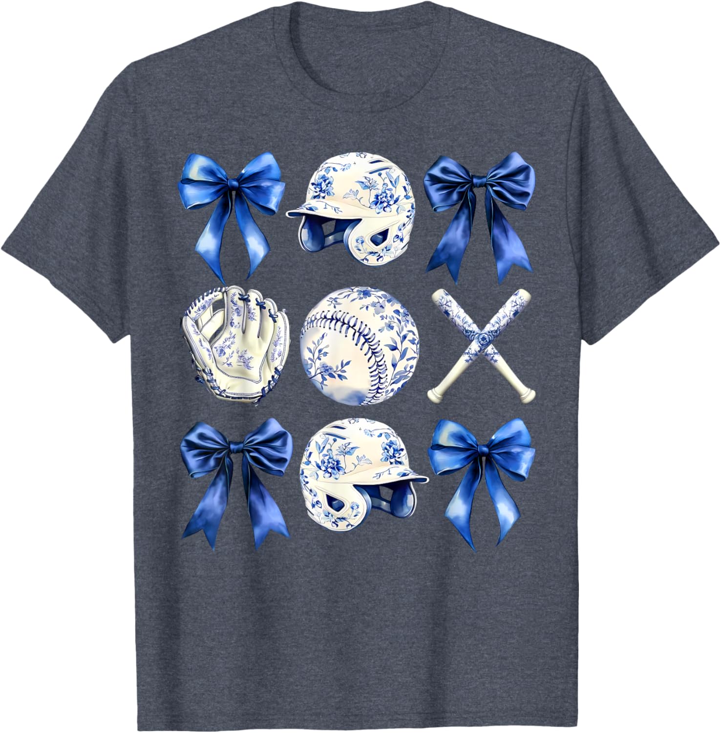Charming Baseball Mama Bow T-Shirt Perfect for Mother's Day Gifts - 23