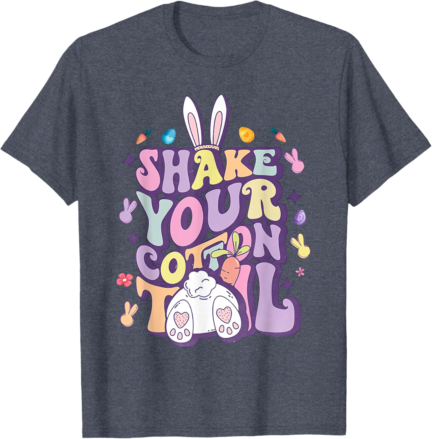Shake Your Cotton Tail Funny Easter Bunny T-Shirt for Girls and Women - 15