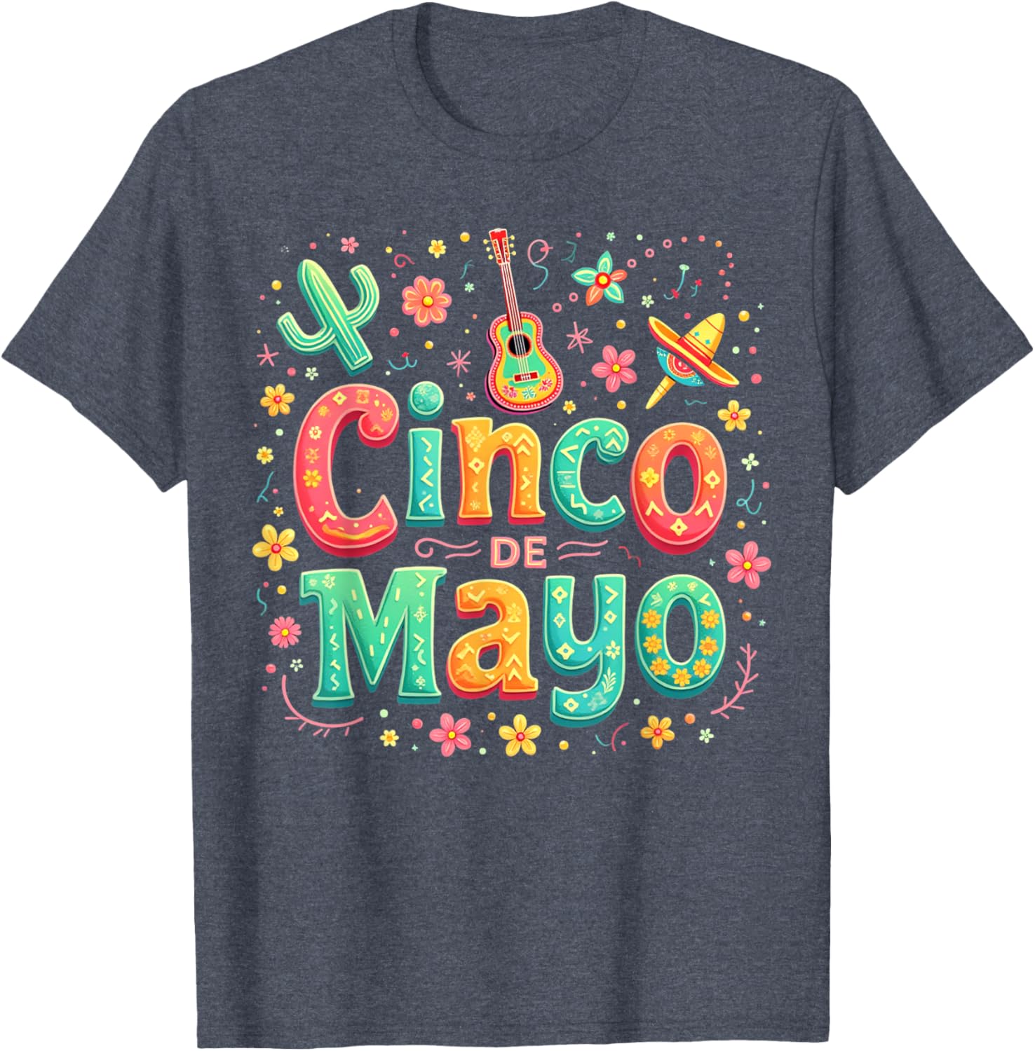 Cinco De Mayo Family Matching Let's Fiesta T-Shirt for Celebration Fun - 21