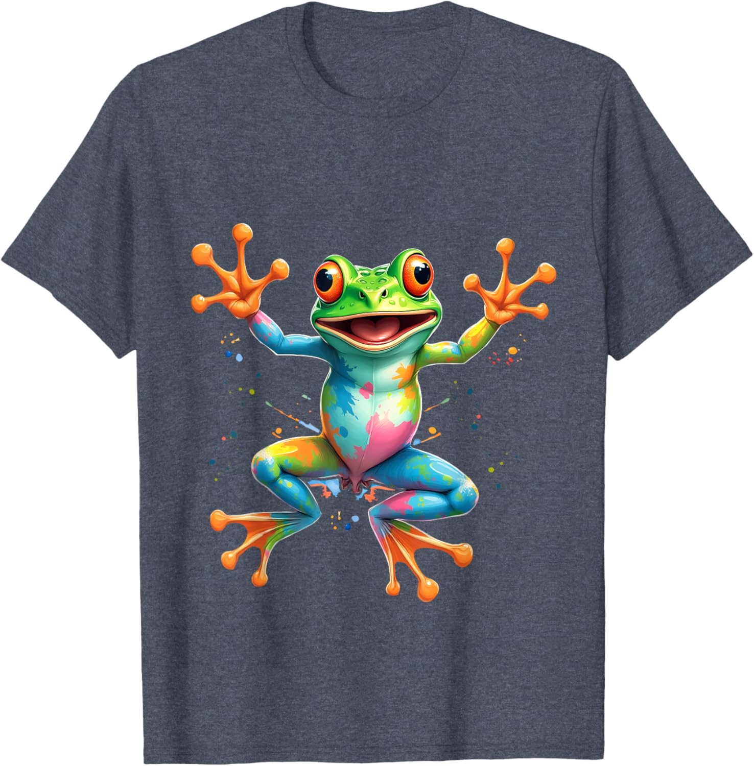 Cool Tie Dye Frog Peace Sign T-Shirt for Men, Women, and Kids - 7
