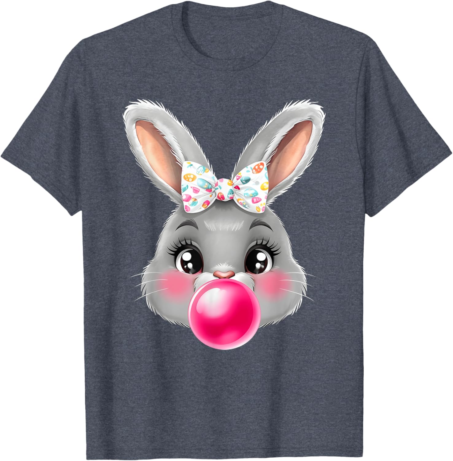 Adorable Bunny Rabbit T-Shirt with Bow Glasses for Cute Style Lovers - 18