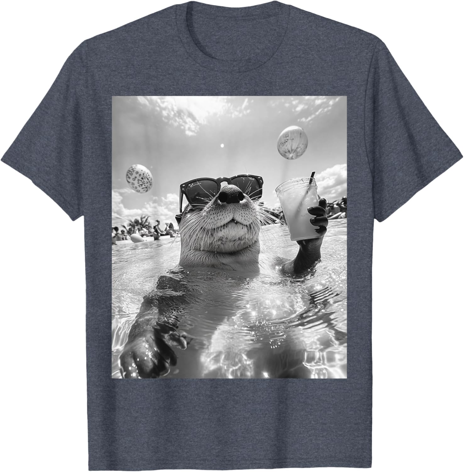 Cool Otter Selfie T-Shirt for Fun and Stylish Casual Wear - 6
