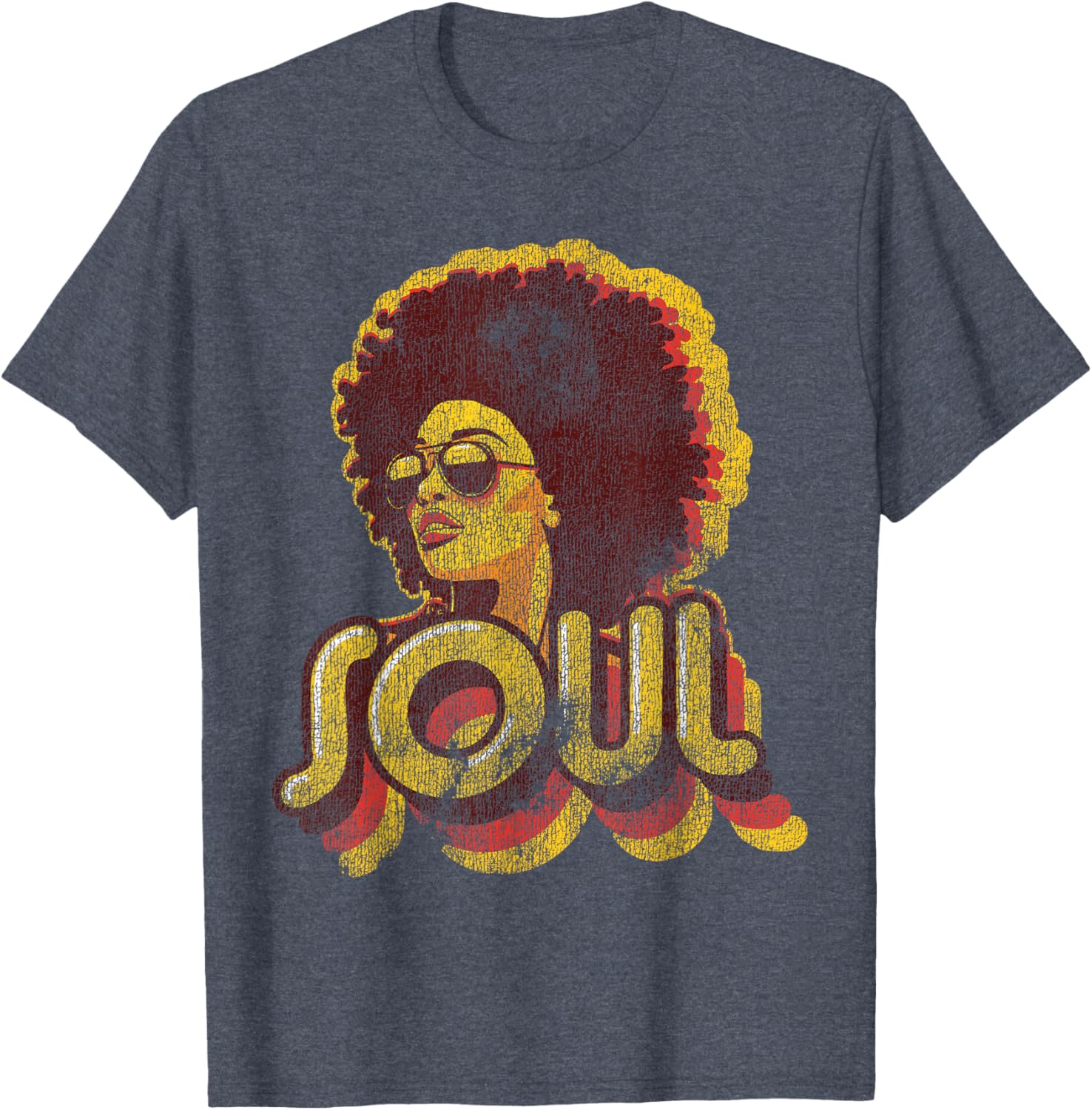 Retro 70s Funk Afro Soul T-Shirt for Vintage Style Lovers - 1