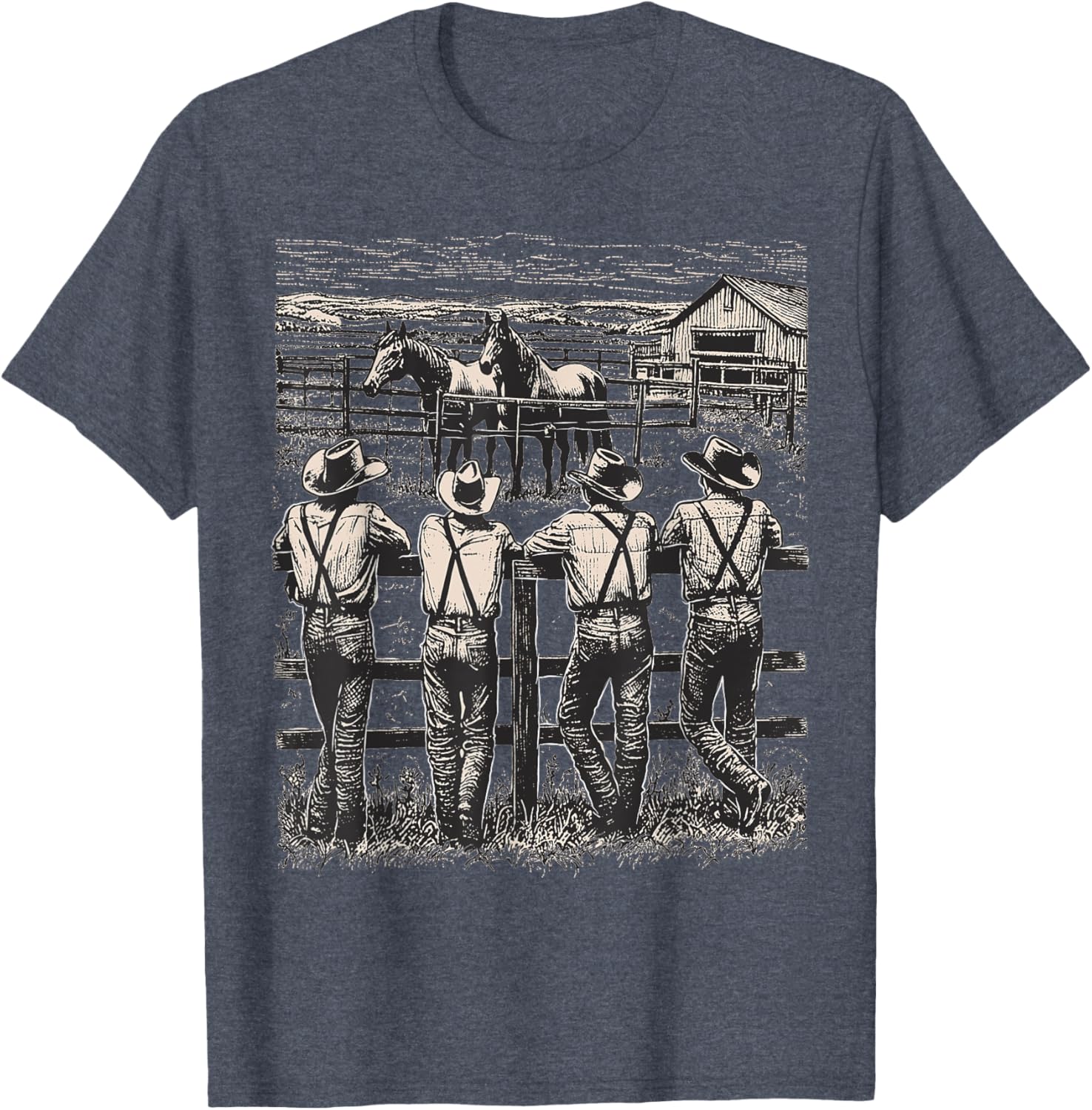 Vintage Western Cowboy Howdy Rodeo T-Shirt for Men and Women - 6