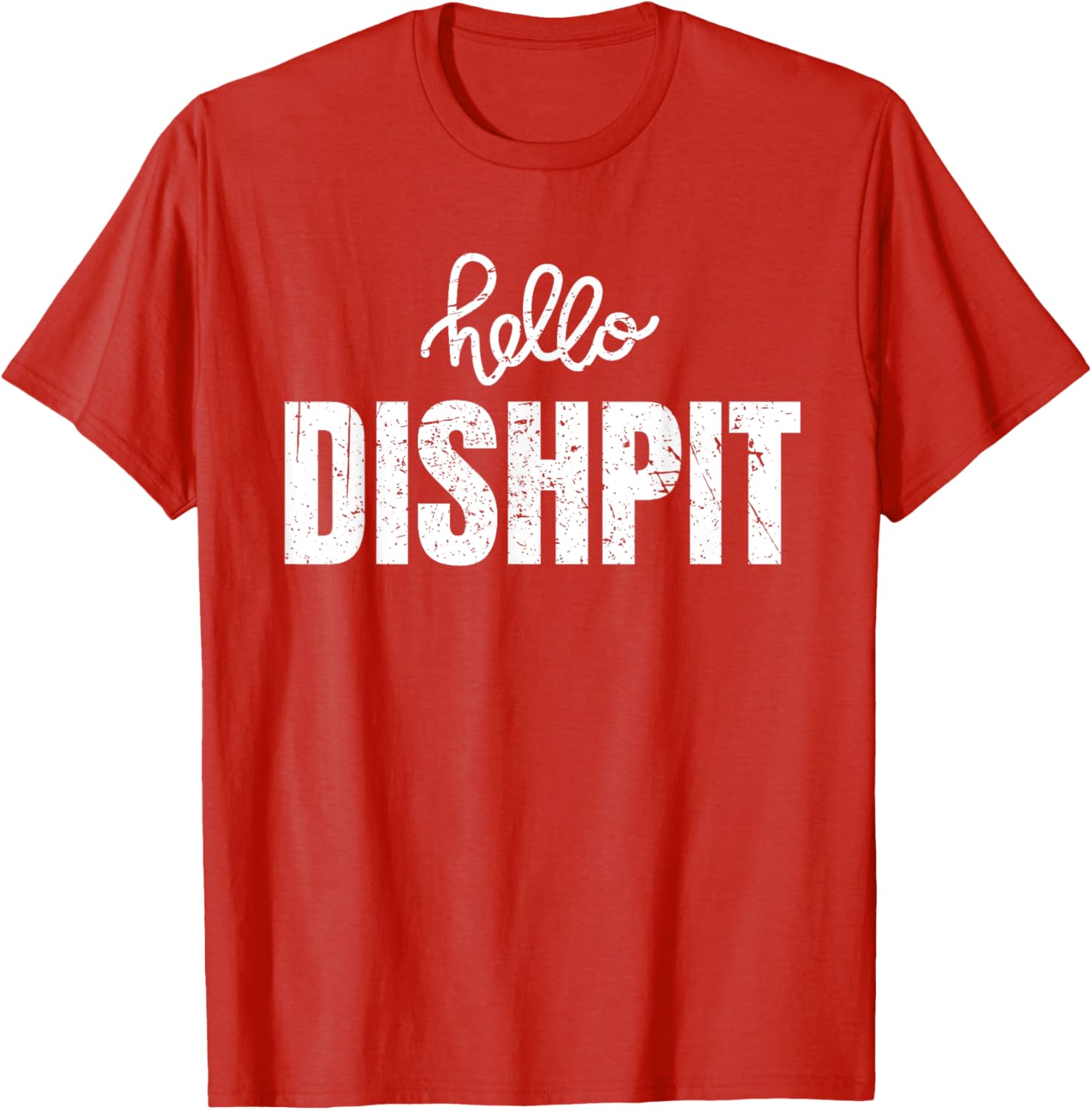 Vintage Hello Dishpit Funny Dishwasher Saying T-Shirt for Men and Women - 4