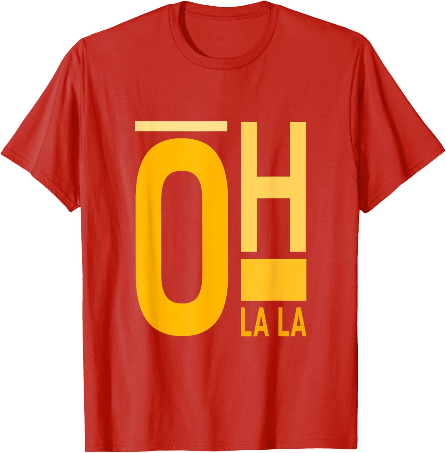 University Varsity Gold Oh La La T-Shirt for Stylish Students and Fans - 7
