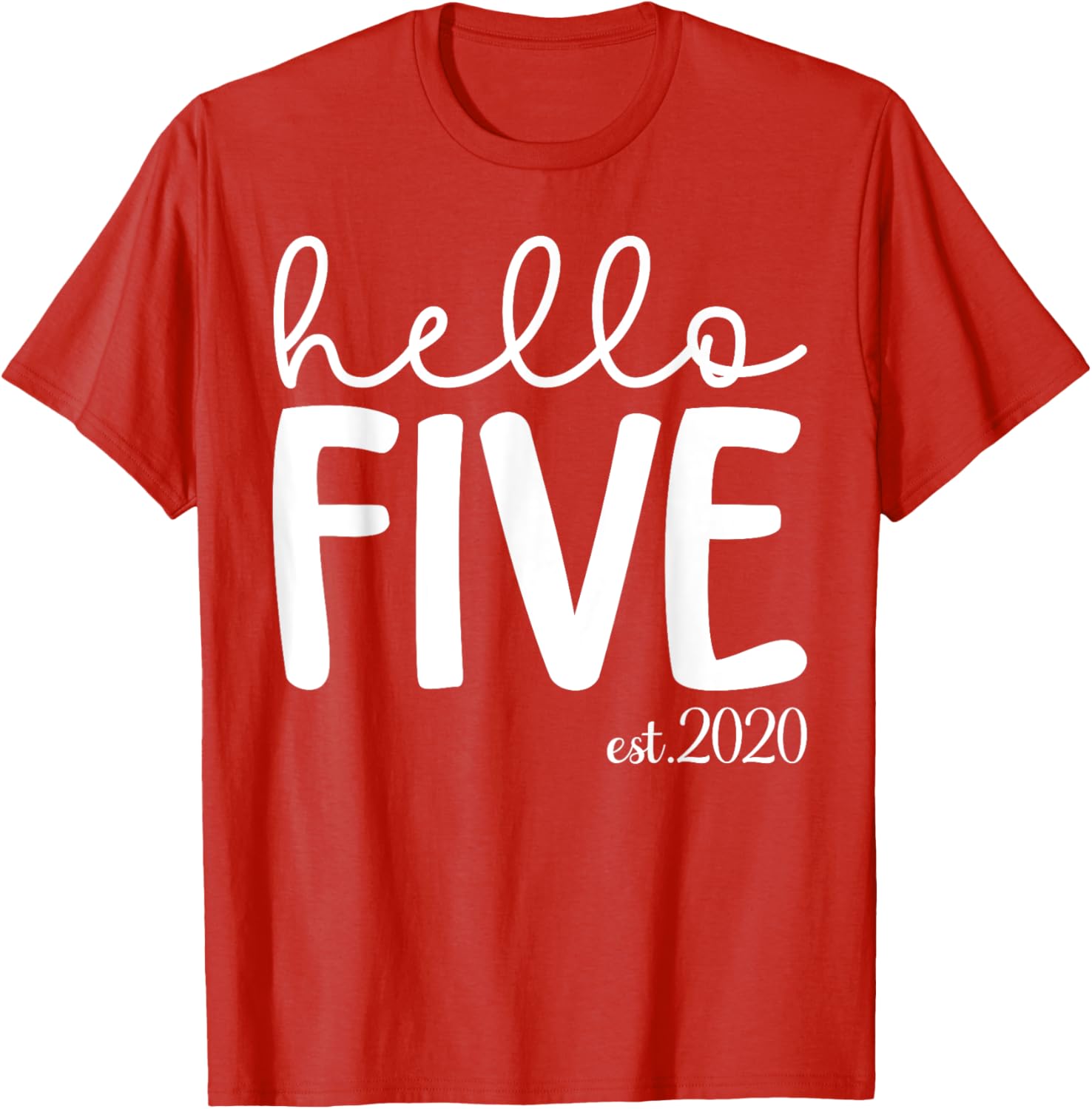 Hello Five 5th Birthday T-Shirt for Girls Age 5 Cute Gift Idea - 9