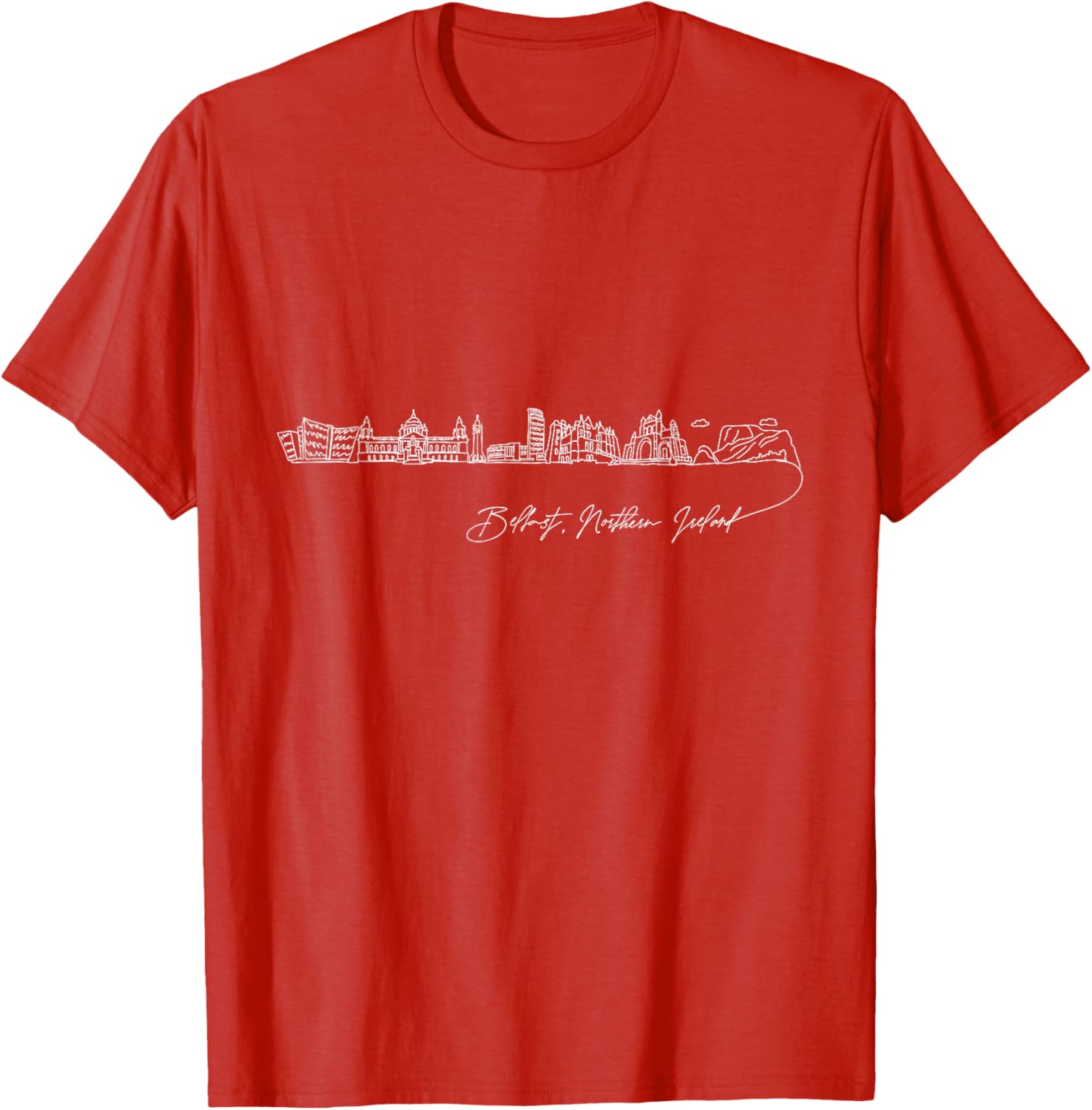 Signature Belfast City Skyline T-Shirt Perfect Northern Ireland Souvenir - 4
