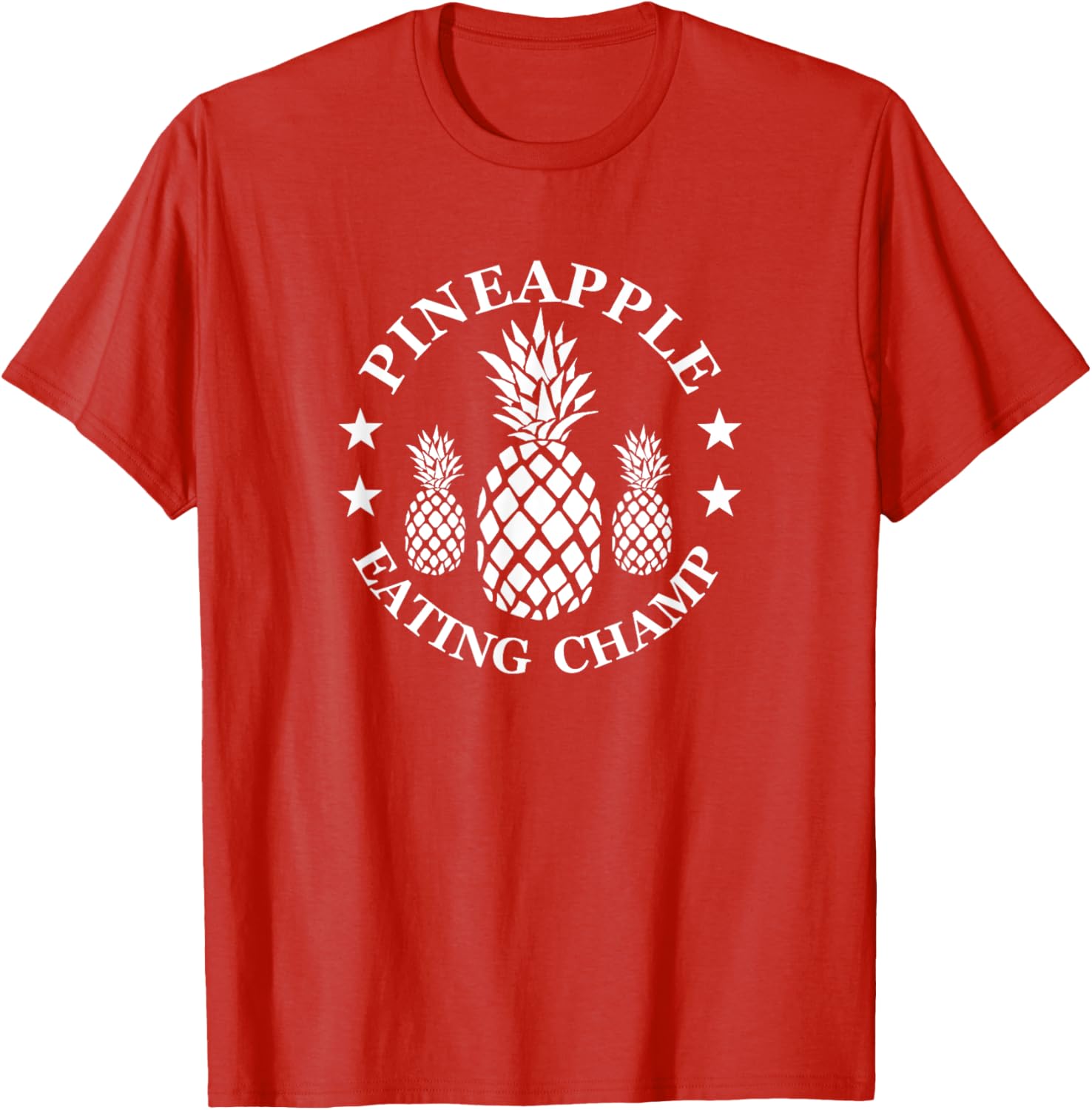 Tropical Pineapple Eating Champion T-Shirt for Fun Summer Style - 12