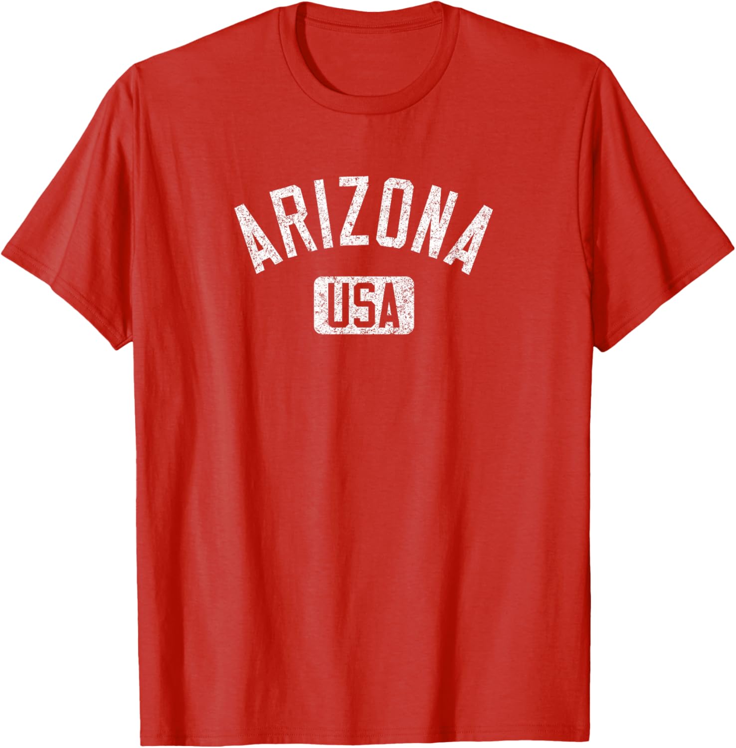 Arizona USA Distressed White Print T-Shirt for Comfortable Casual Style - 23