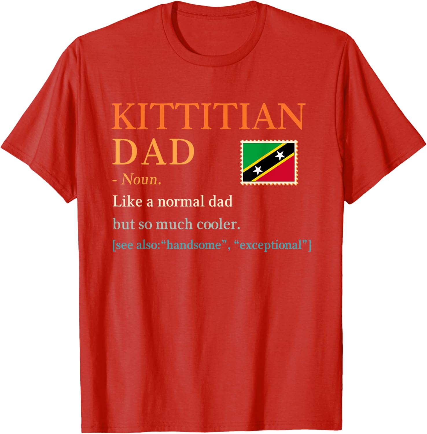 Kittitian Dad Definition T-Shirt for Father's Day in Saint Kitts and Nevis - 9