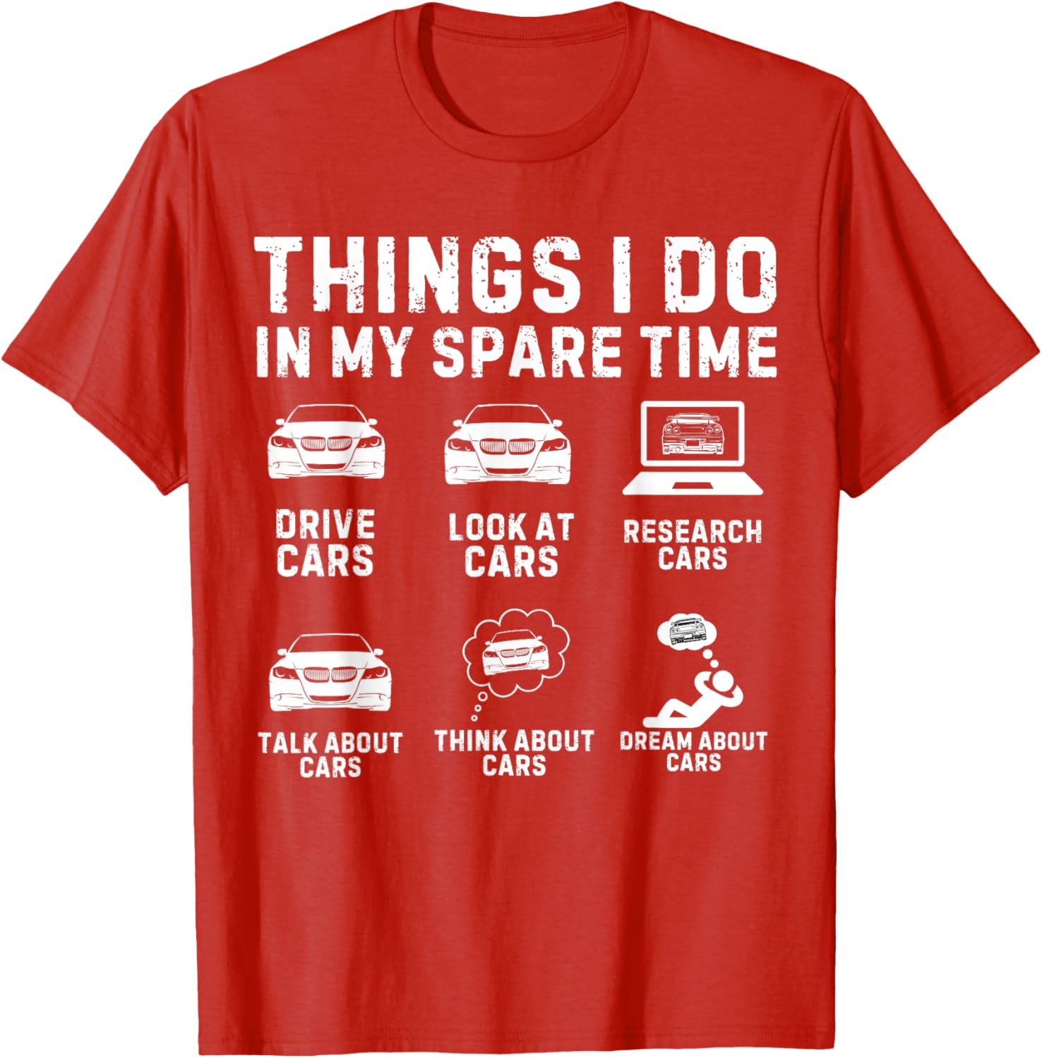 Car Enthusiast Men's T-Shirt for Spare Time Fun and Style - 7