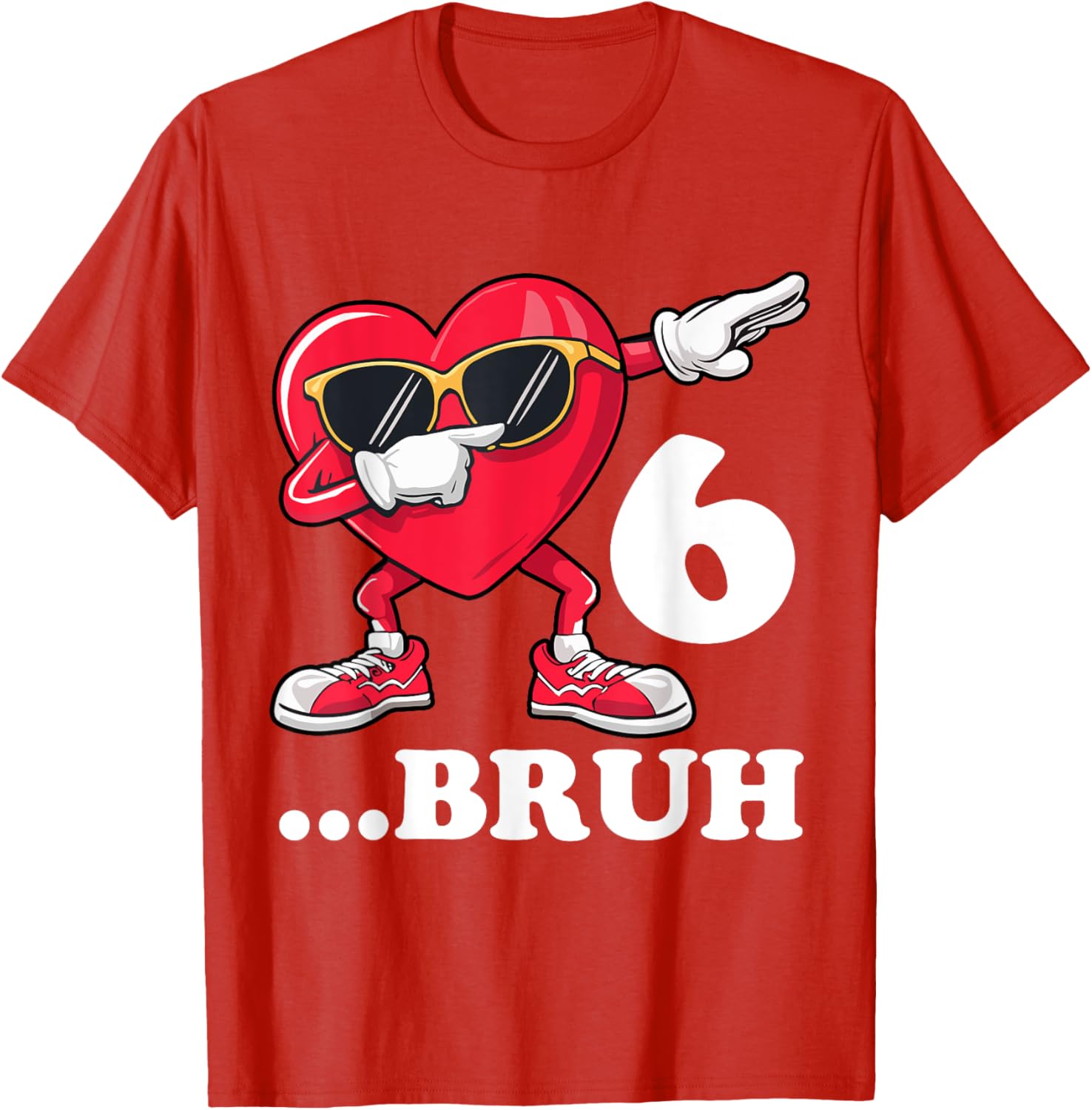 Bruh Dabbing Birthday Boy T-Shirt for 6 Year Old Fun Celebration Gear - 4