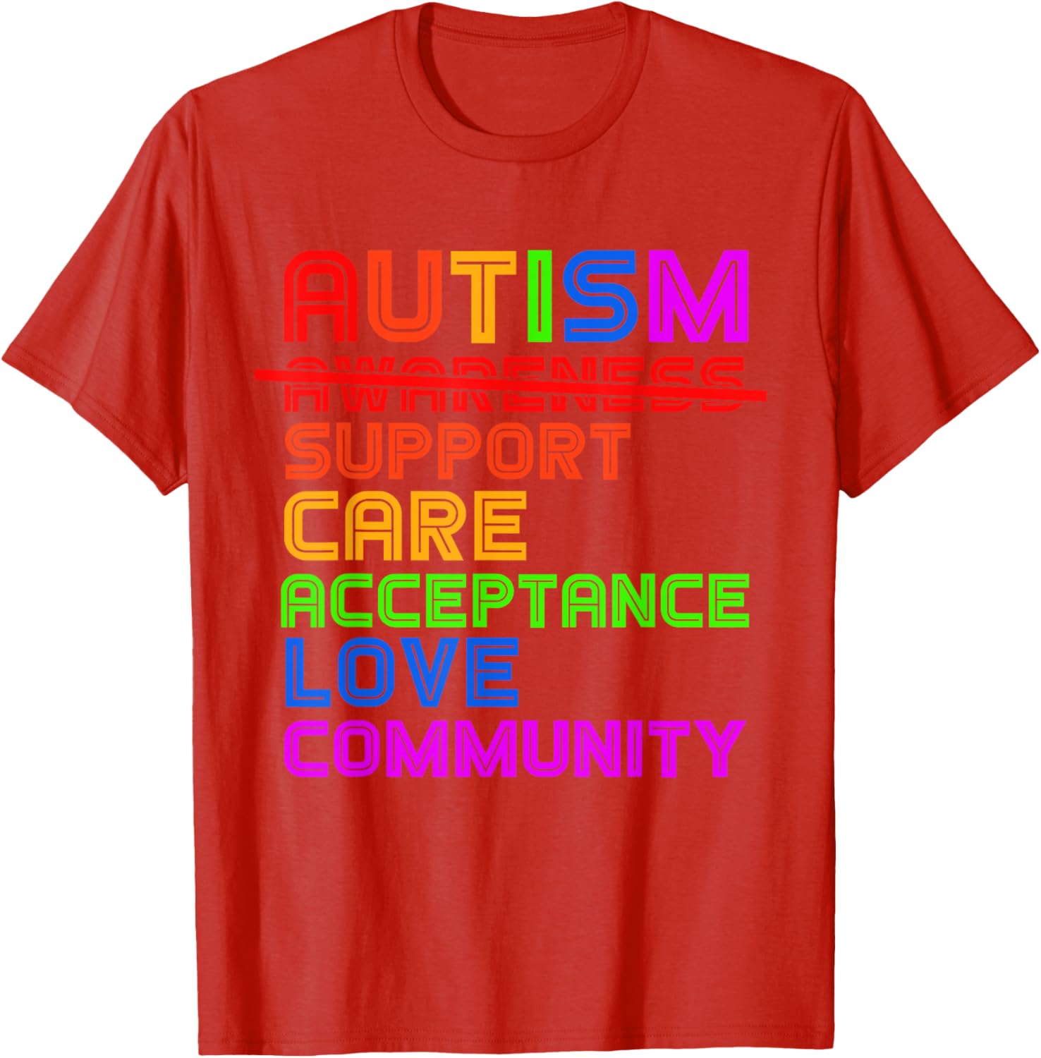 Autism Awareness T-Shirt for Men, Women, and Kids - Support Acceptance - 25