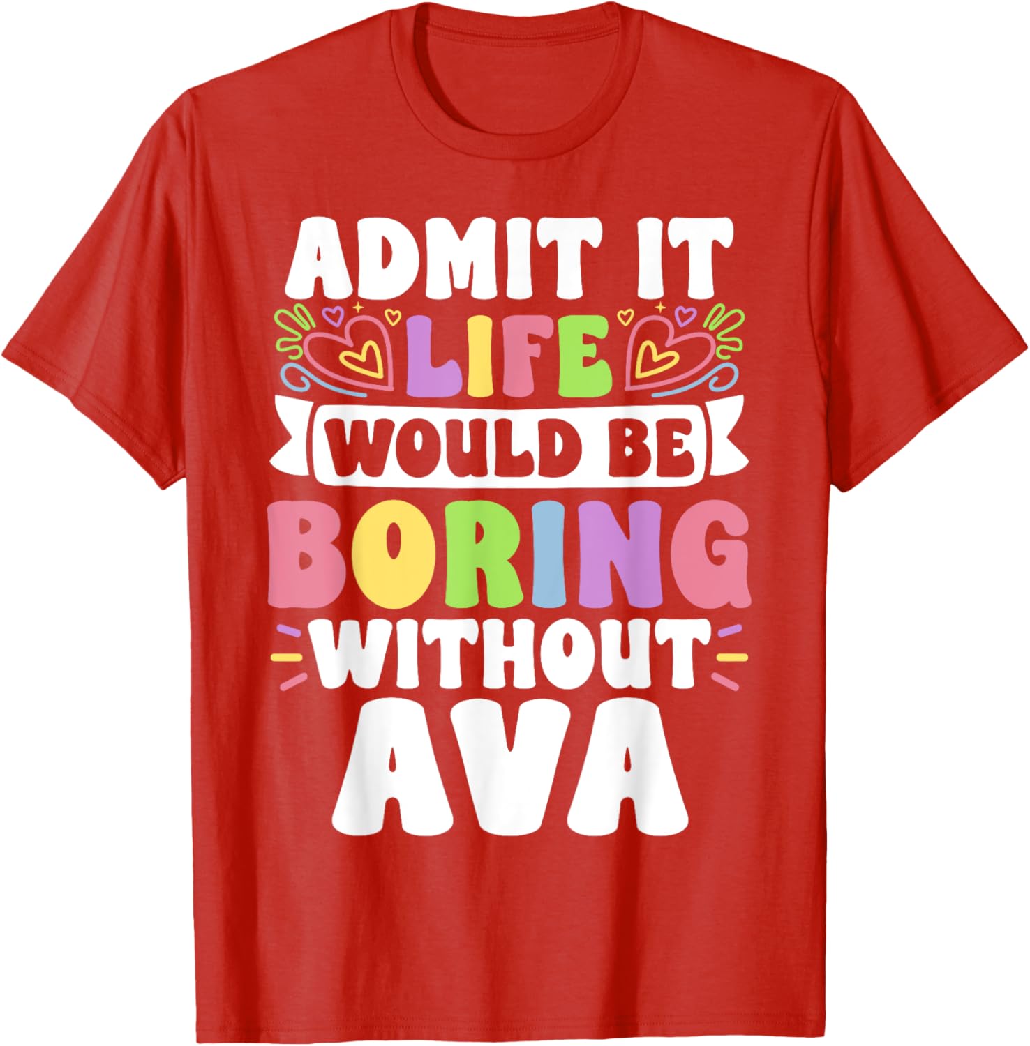 Ava Personalized Funny Family T-Shirt for Unique Style and Comfort - 13