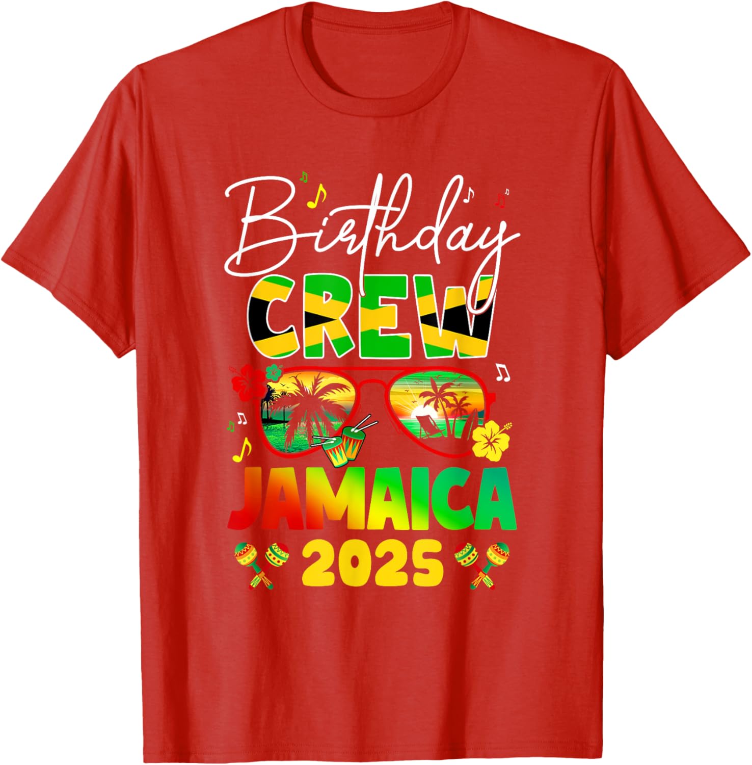 Birthday Crew Jamaica 2025 Birthday Girl Matching T-Shirt for Fun Parties - 11
