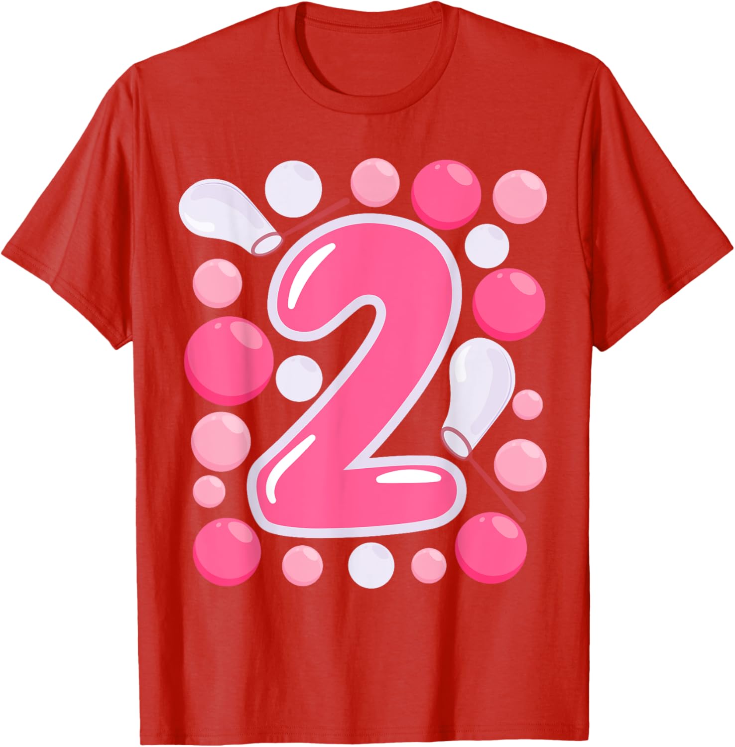 Adorable Girls 2nd Bubble Birthday Party T-Shirt for Kids Celebrations - 5