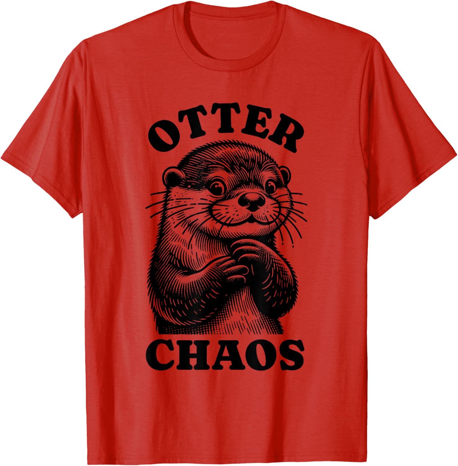 Silly Otter Chaos T-Shirt for Fun-Loving Animal Lovers - 20