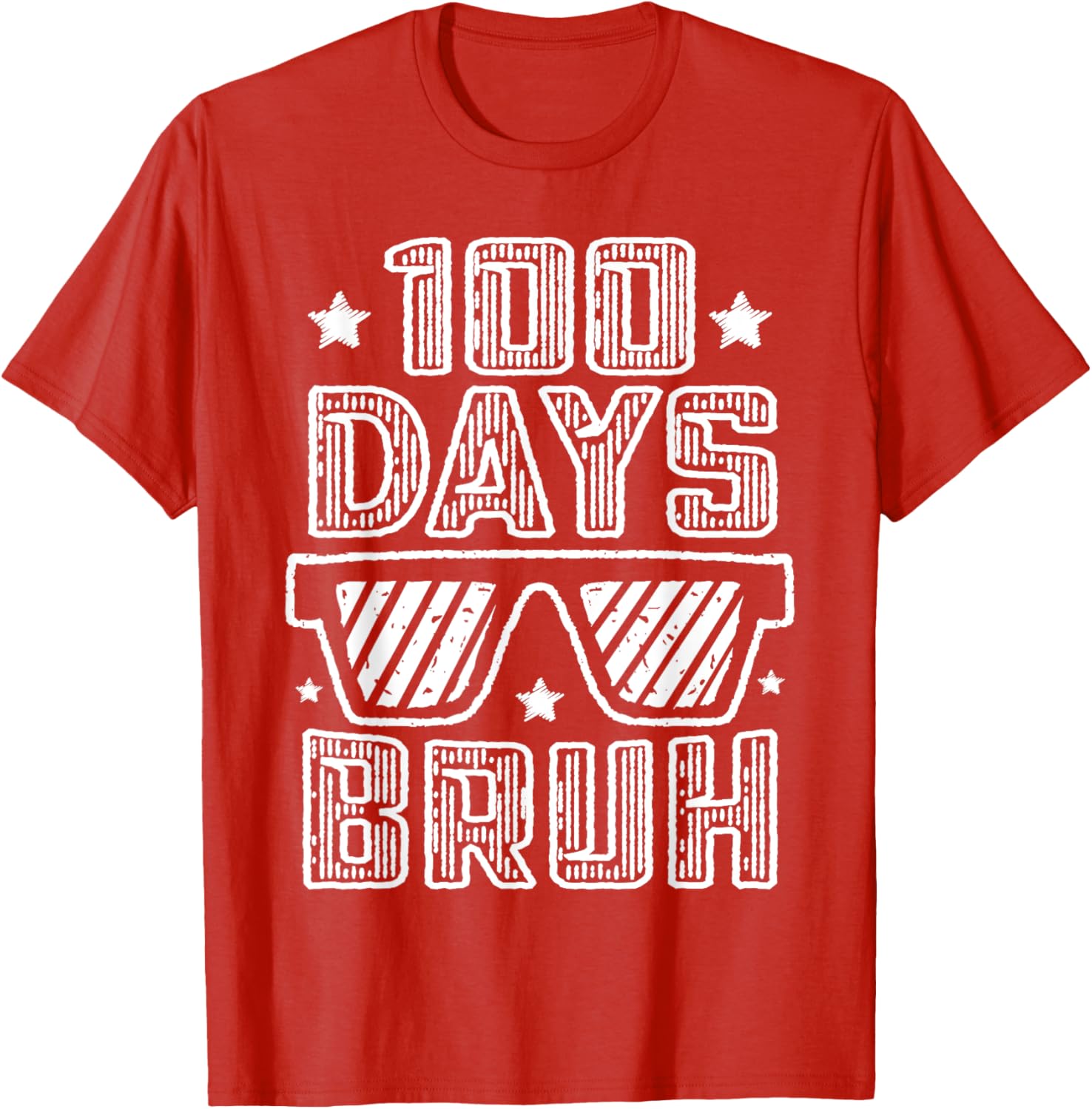 Bruh 100 Days of School Sunglasses T-Shirt for Boys Fun and Stylish - 19