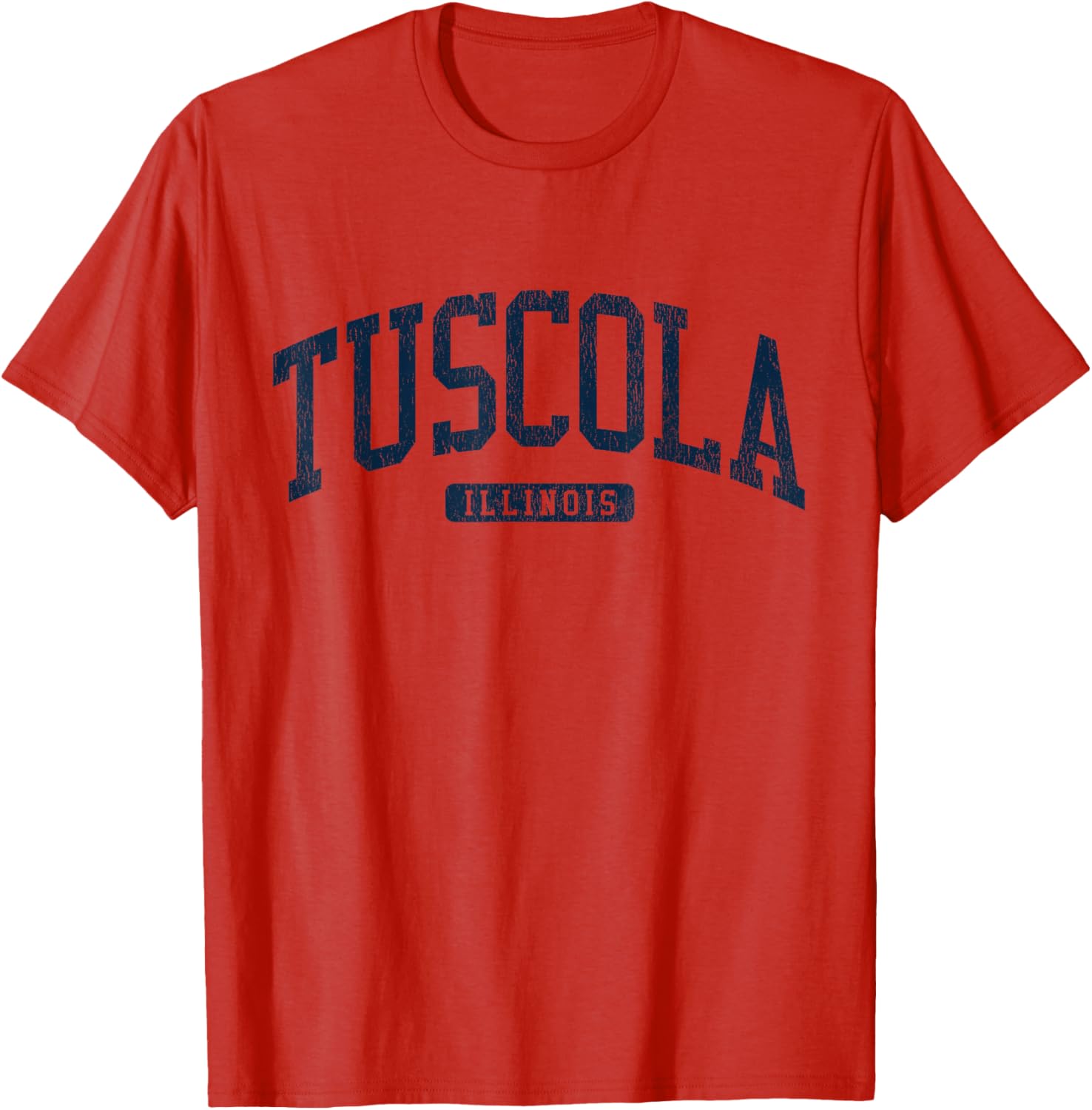 Tuscola Illinois College University Style Blue T-Shirt for Students - 10