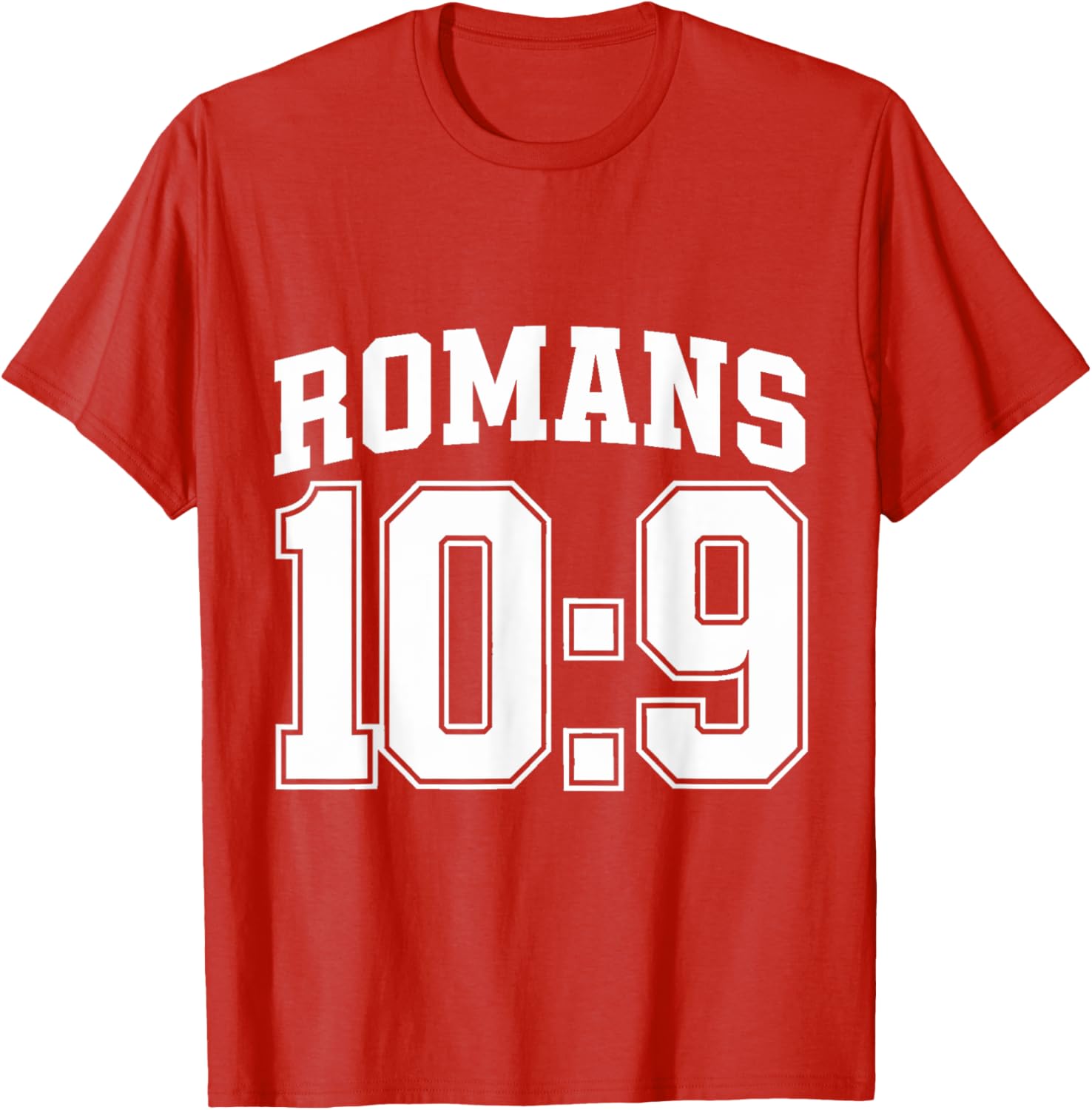 Romans 10:9 Christian Sports Jersey Motivational T-Shirt for All Fans - 5